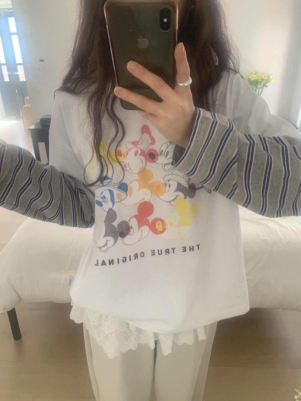 *Disney*カラフルミッキーボーダーレイヤードTシャツ | 詳細画像41