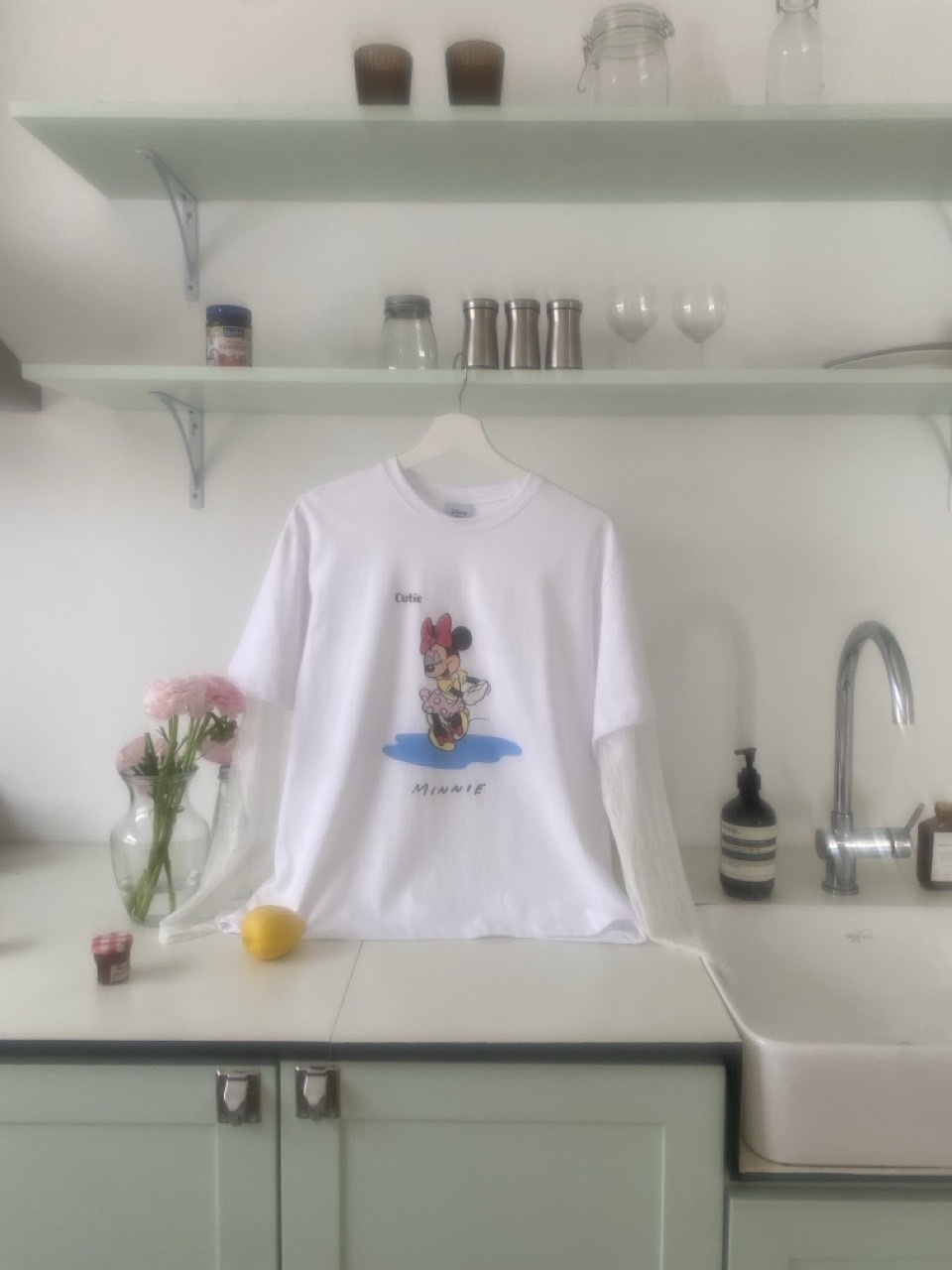 *Disney*CutieミニーレースレイヤードTシャツ | 詳細画像2