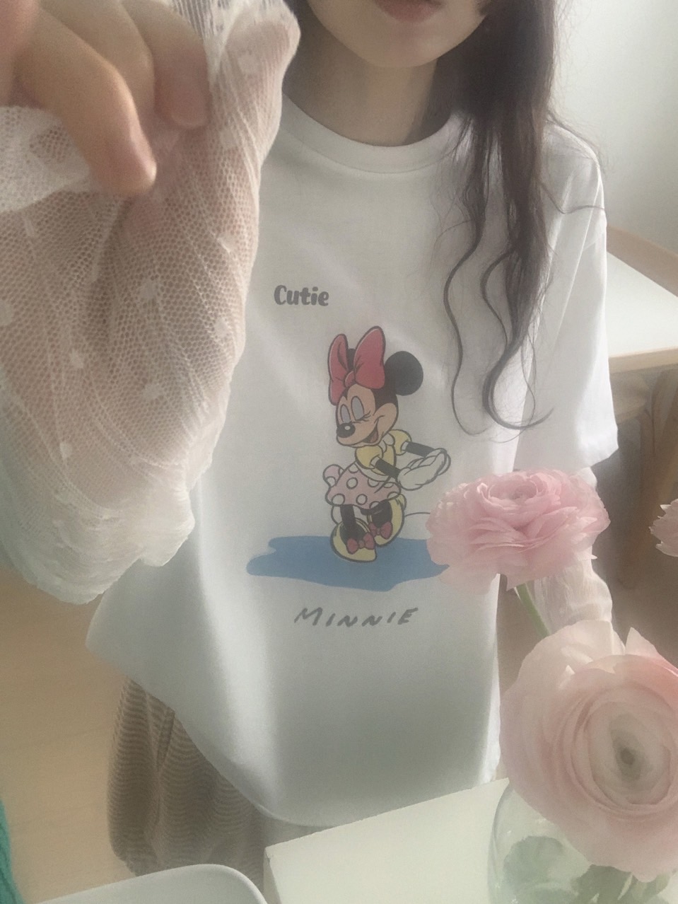 *Disney*CutieミニーレースレイヤードTシャツ | 詳細画像6
