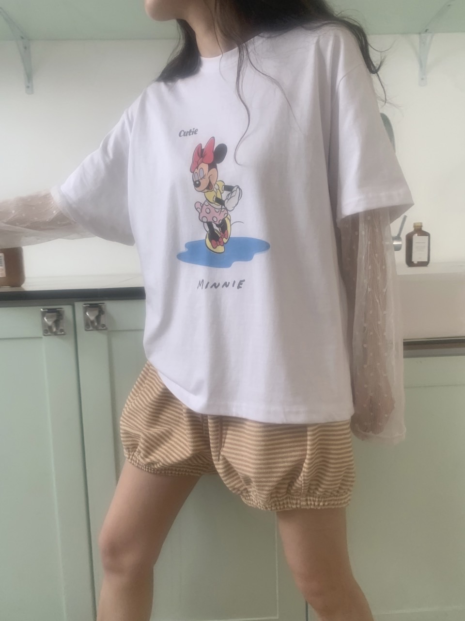 *Disney*CutieミニーレースレイヤードTシャツ | 詳細画像9