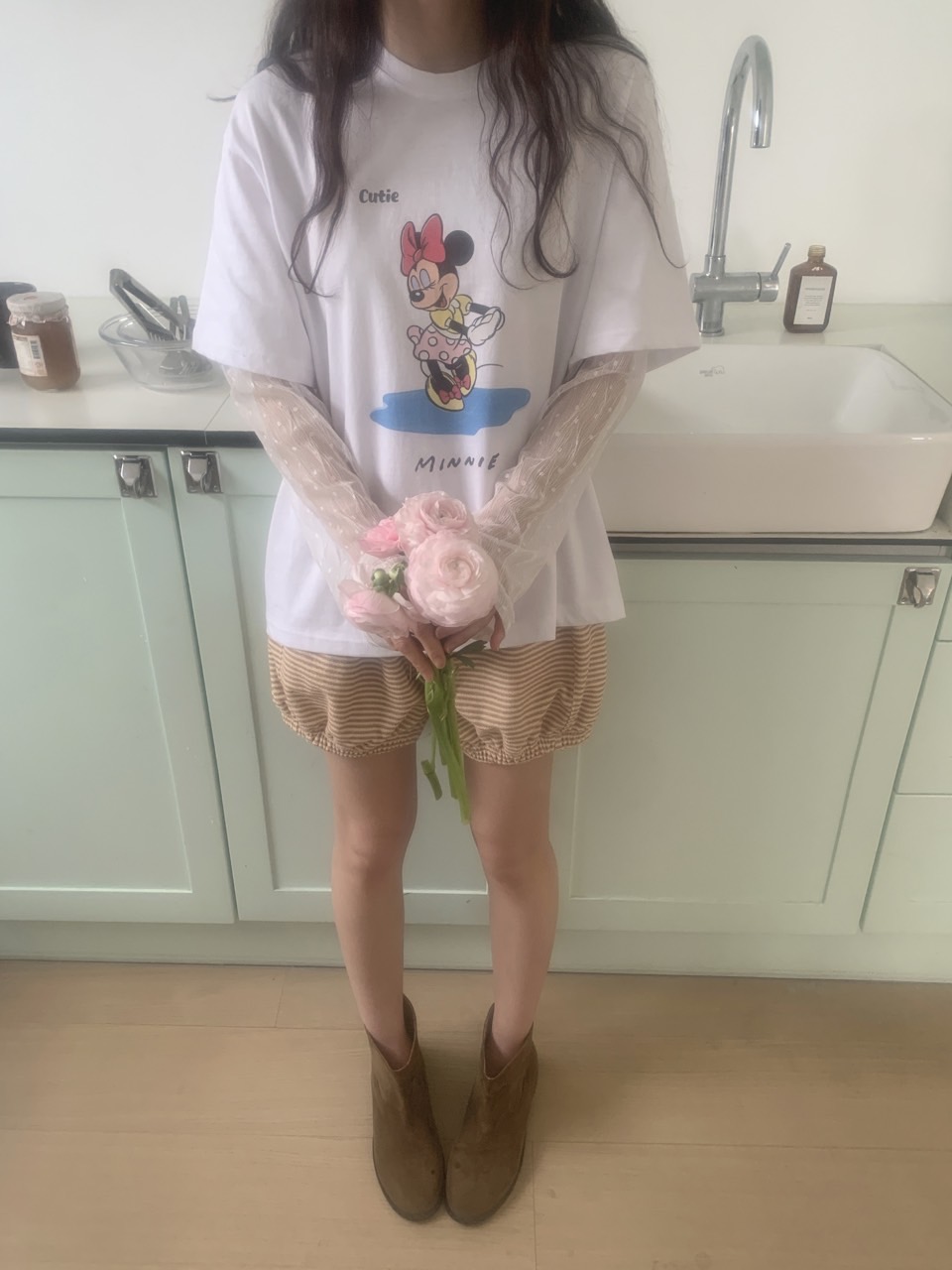 *Disney*CutieミニーレースレイヤードTシャツ | 詳細画像12