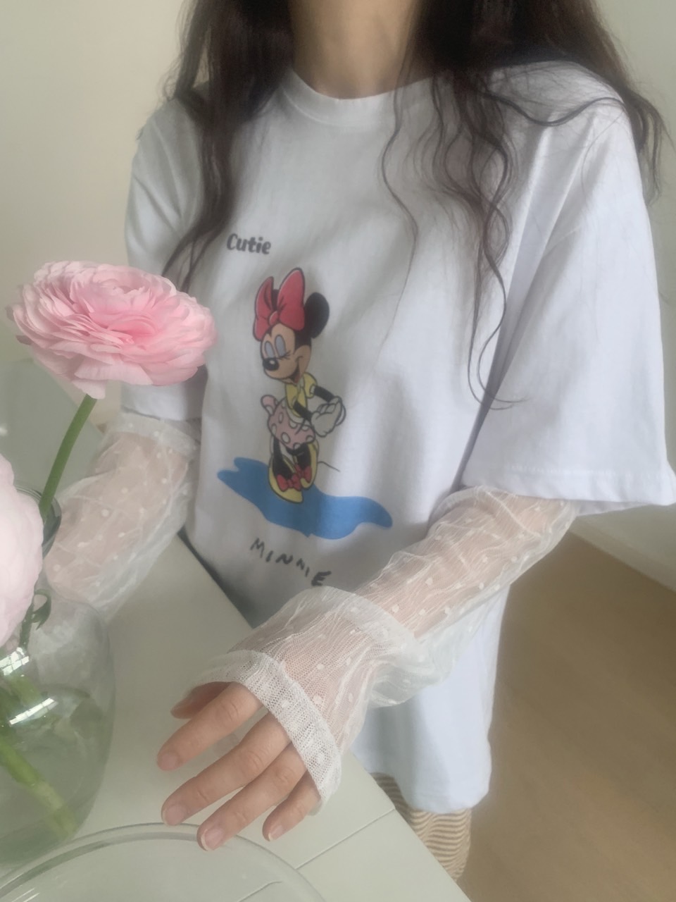 *Disney*CutieミニーレースレイヤードTシャツ | 詳細画像14