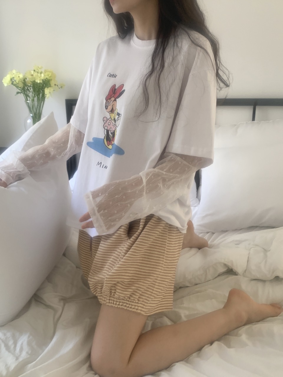 *Disney*CutieミニーレースレイヤードTシャツ | 詳細画像29