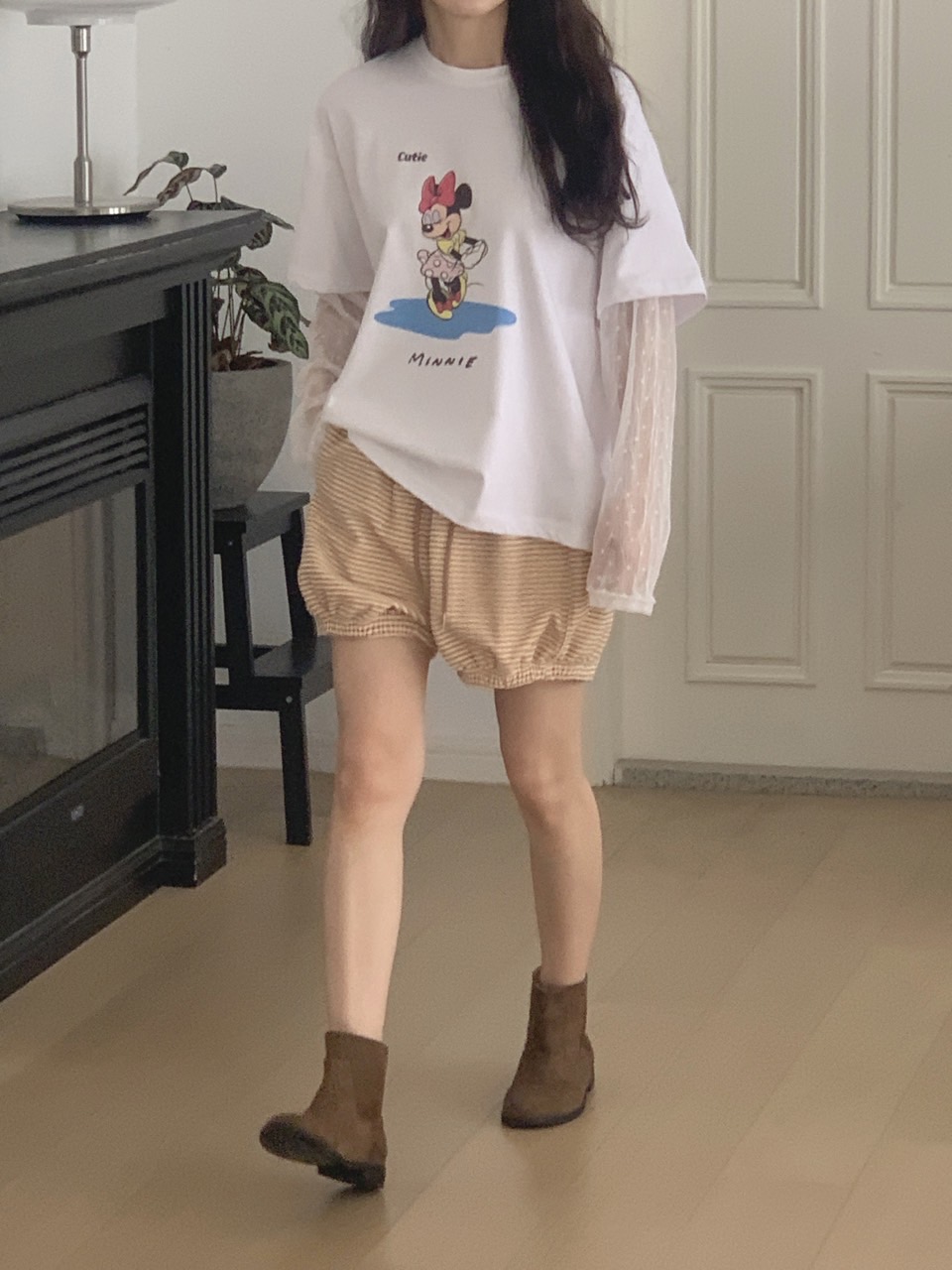 *Disney*CutieミニーレースレイヤードTシャツ | 詳細画像30