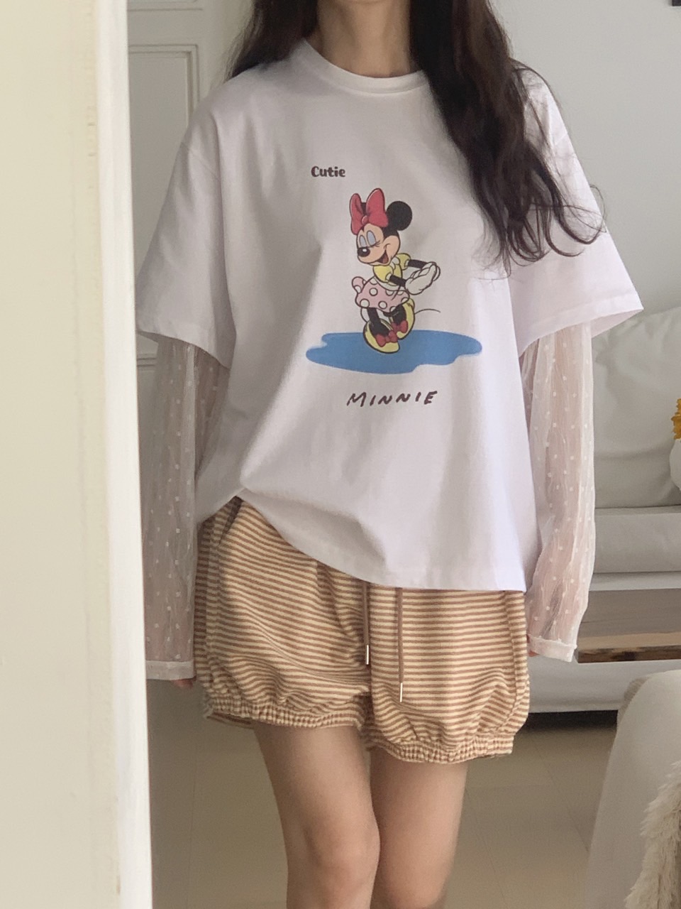 *Disney*CutieミニーレースレイヤードTシャツ | 詳細画像31