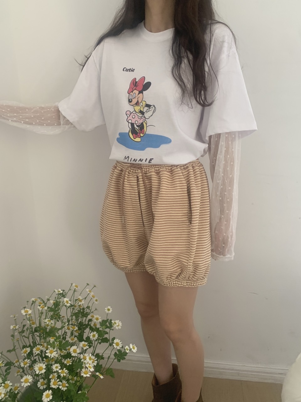 *Disney*CutieミニーレースレイヤードTシャツ | 詳細画像34