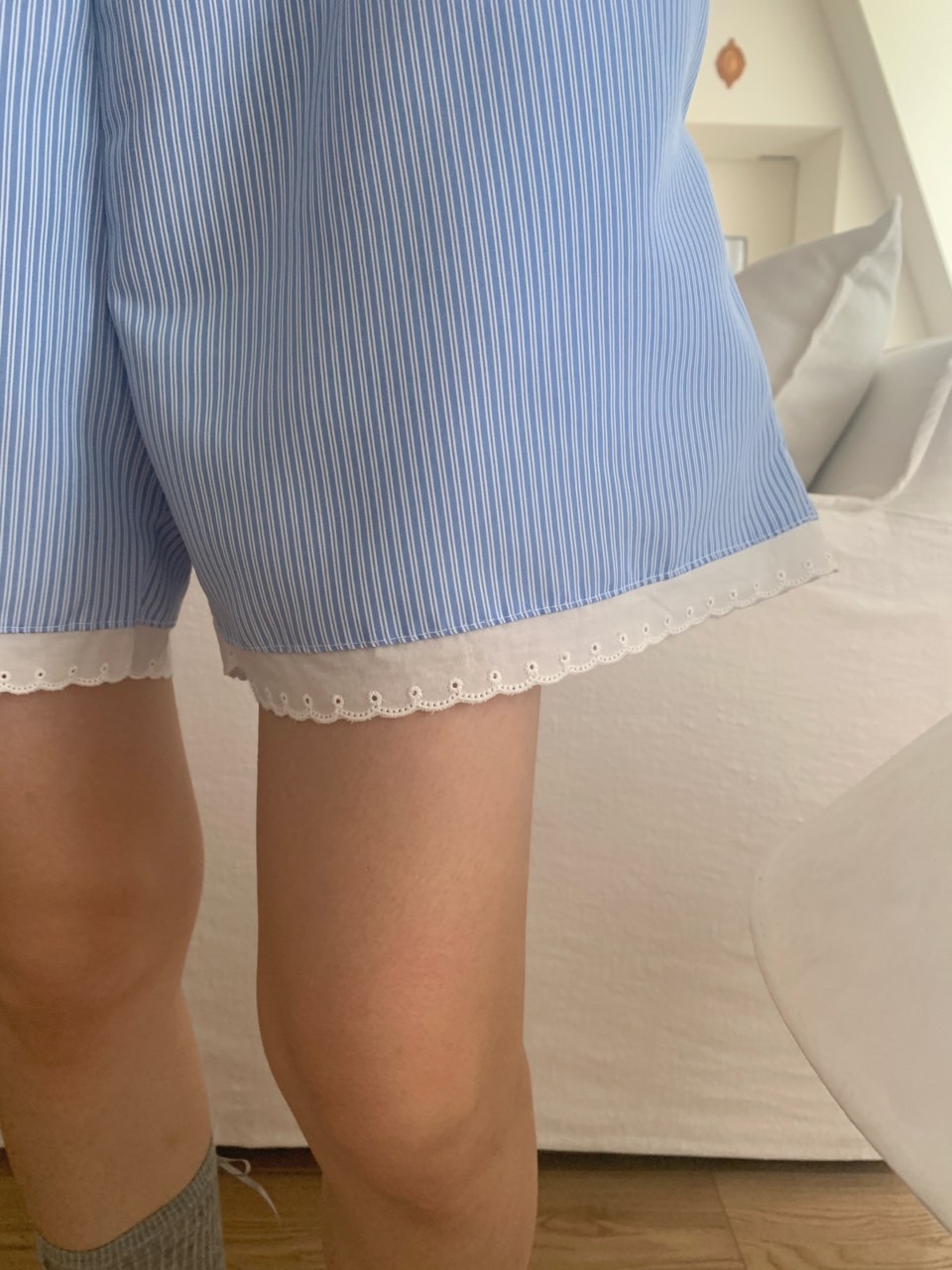 ストライプレースヘムショートパンツ | 詳細画像5