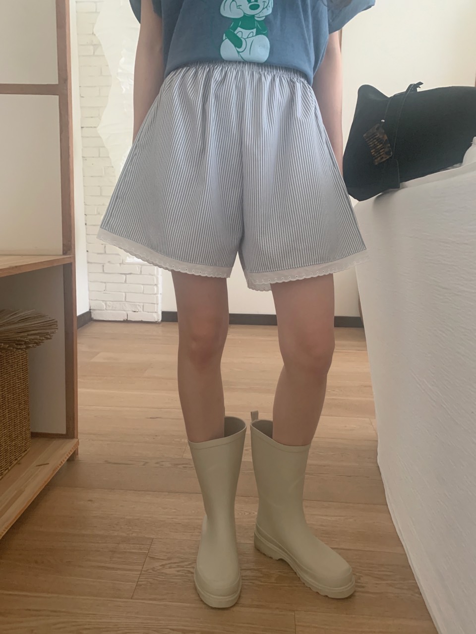 ストライプレースヘムショートパンツ | 詳細画像17