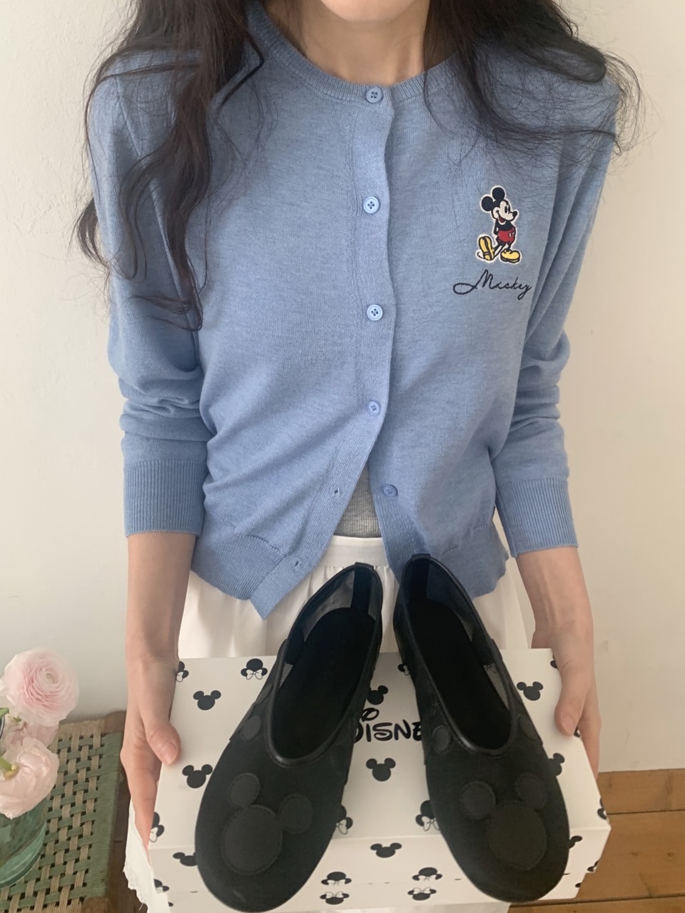 Disney*ミッキー刺繍カーディガン | レディースファッション通販 - DHOLIC