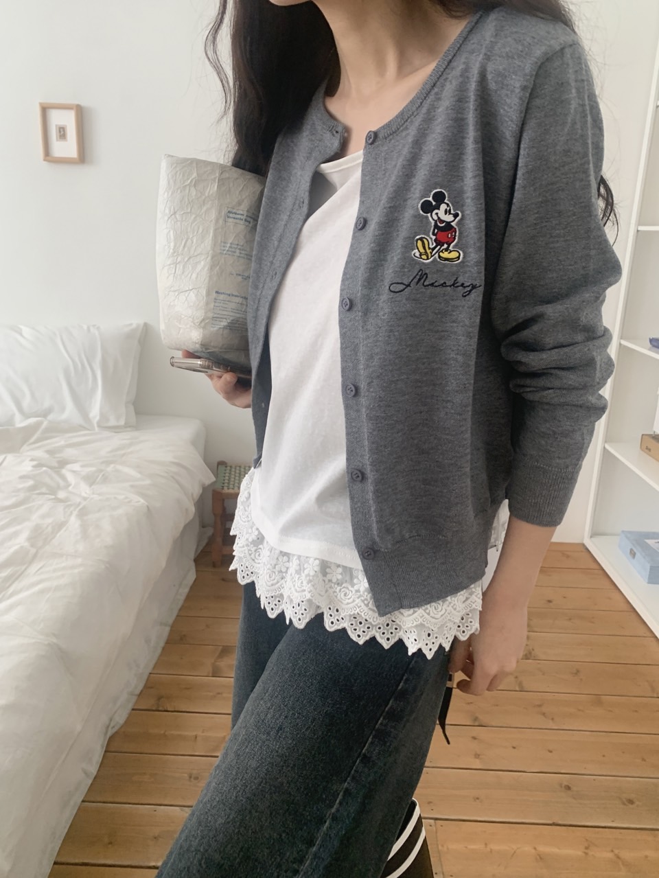 *Disney*ミッキー刺繍カーディガン | 詳細画像8