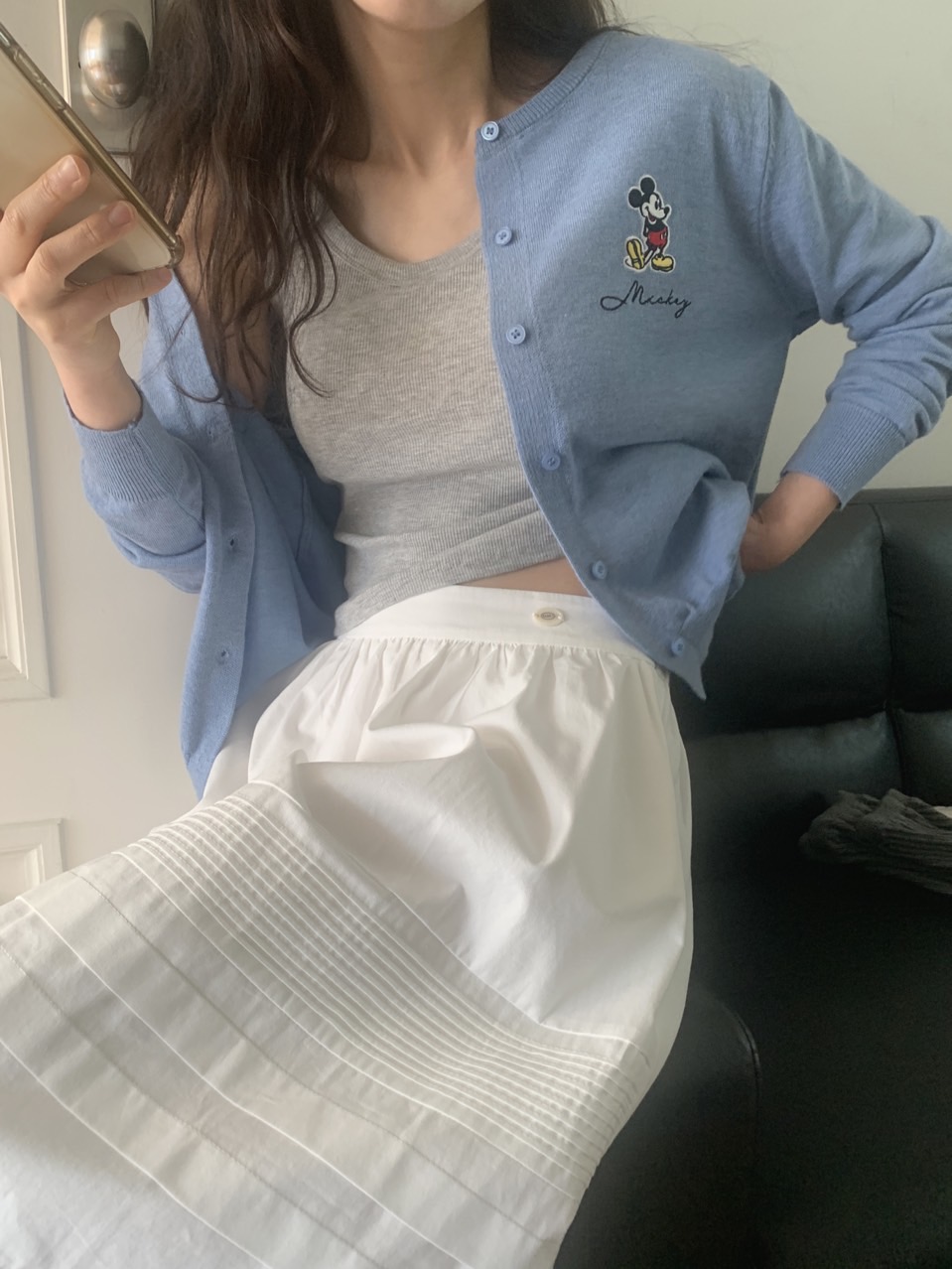 ピンタックレースミディAラインスカート | 詳細画像6