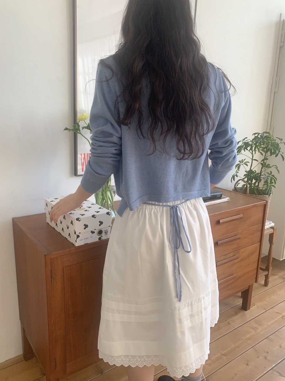 ピンタックレースミディAラインスカート | 詳細画像11