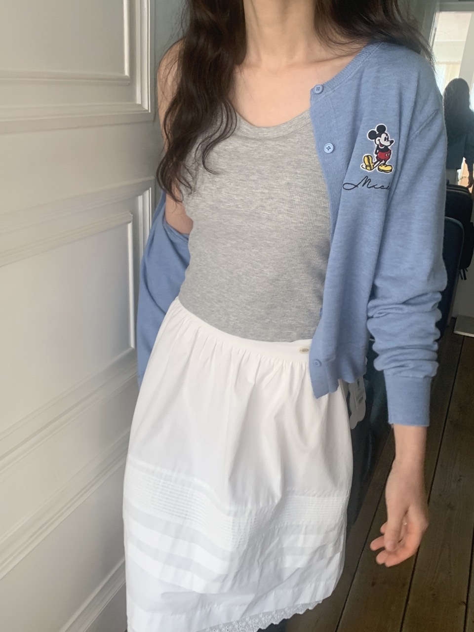 ピンタックレースミディAラインスカート | 詳細画像12