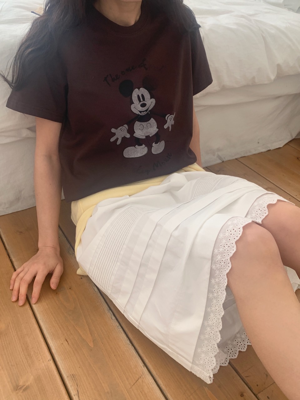 ピンタックレースミディAラインスカート | 詳細画像13