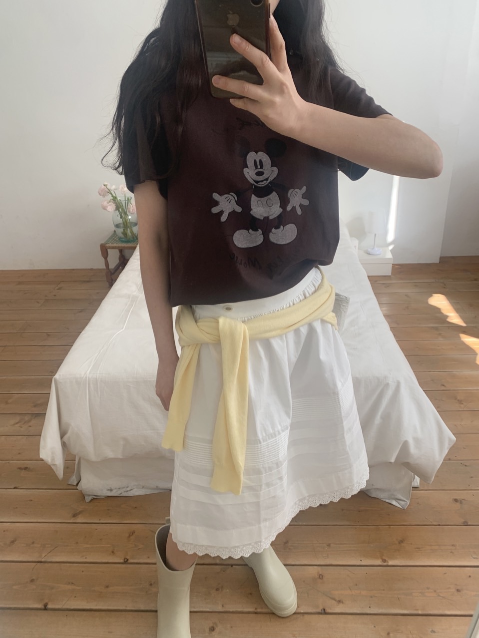 ピンタックレースミディAラインスカート | 詳細画像14