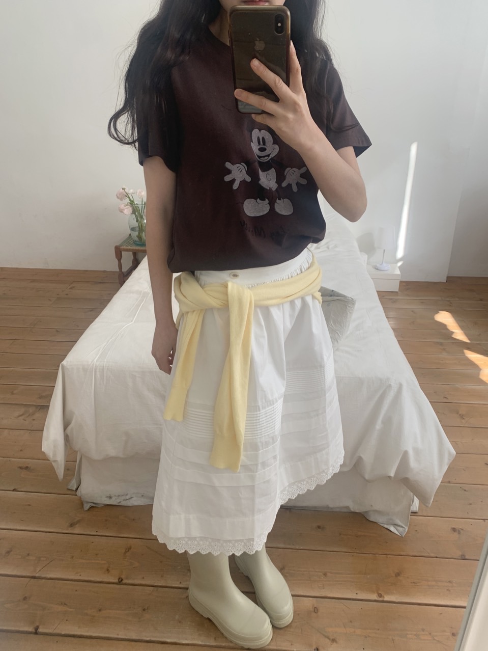 ピンタックレースミディAラインスカート | 詳細画像16