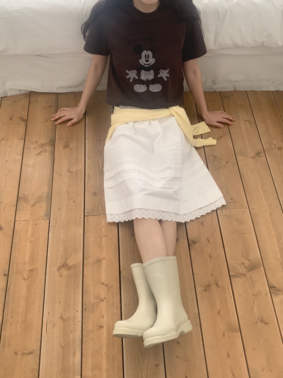 ピンタックレースミディAラインスカート | 詳細画像17