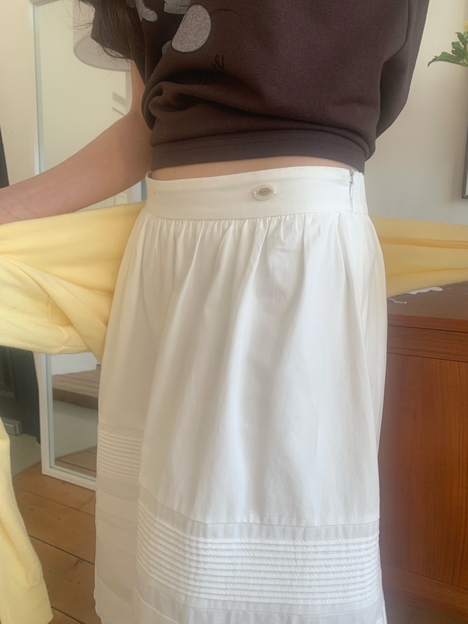 ピンタックレースミディAラインスカート | 詳細画像19