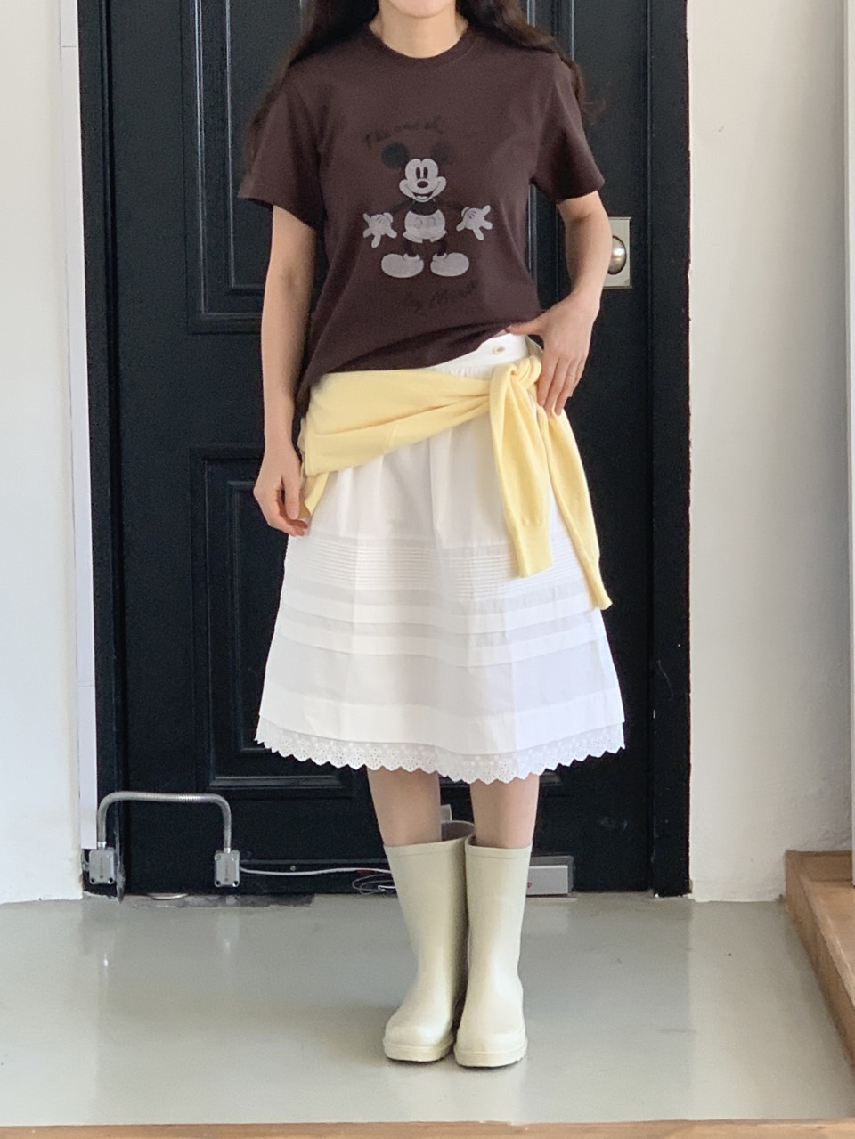 ピンタックレースミディAラインスカート | 詳細画像23