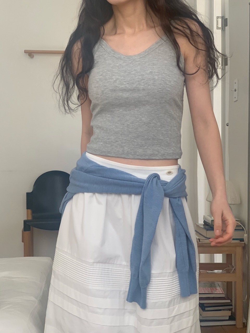 ピンタックレースミディAラインスカート | 詳細画像27