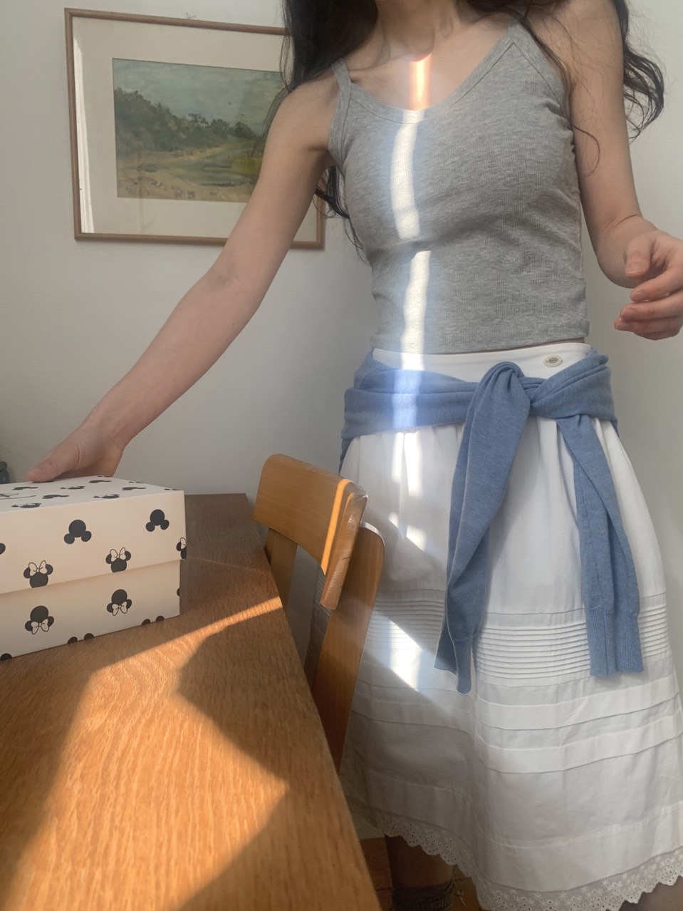 ピンタックレースミディAラインスカート | 詳細画像32