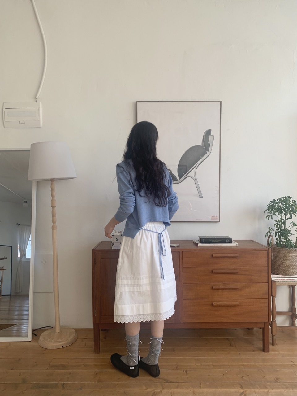 ピンタックレースミディAラインスカート | 詳細画像36