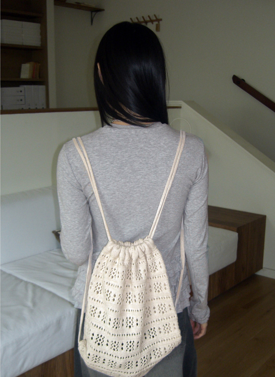 パンチングニットナップサック | レディースファッション通販 - DHOLIC