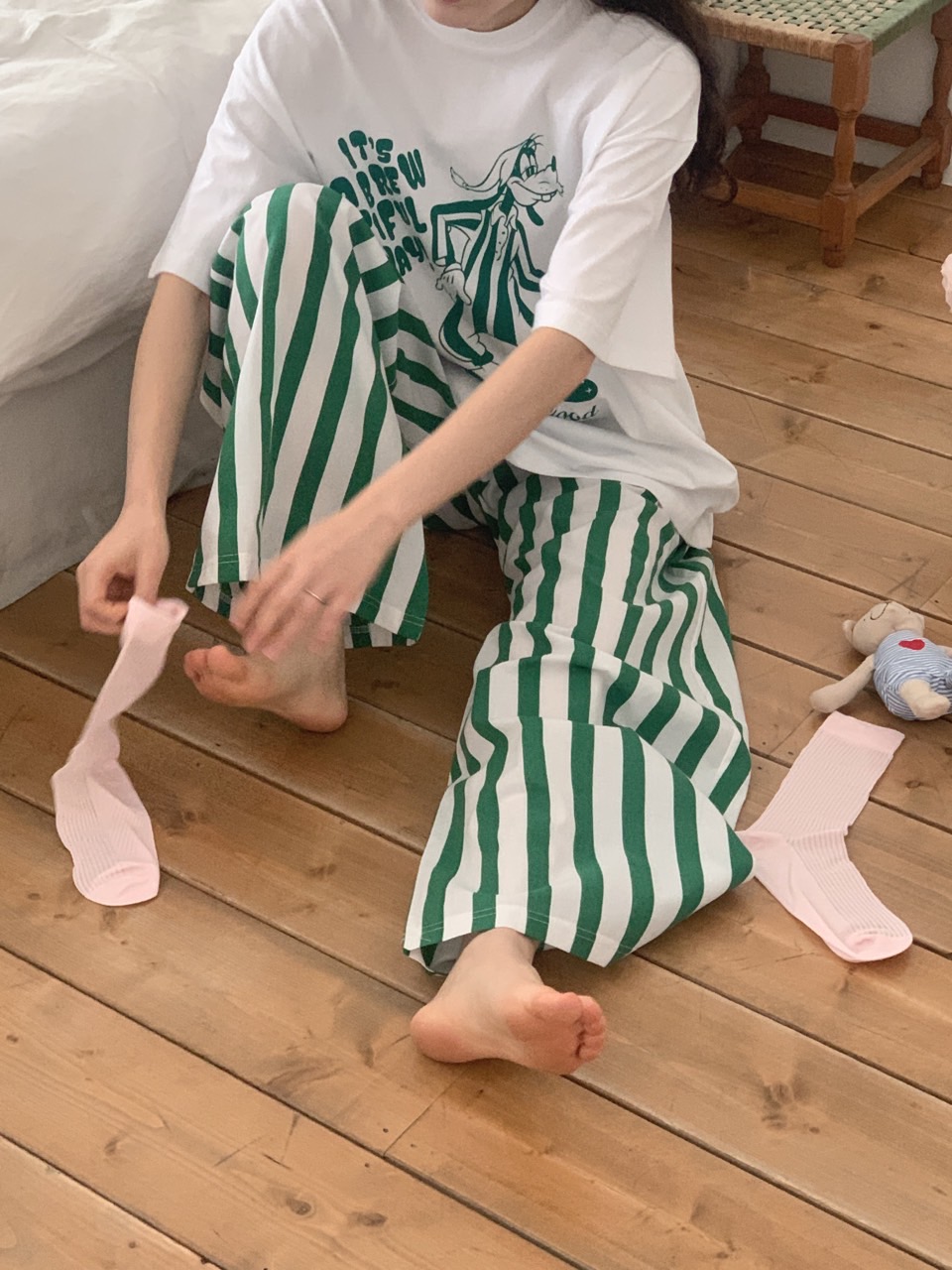 ロンドンストライプワイドパンツ | 詳細画像30