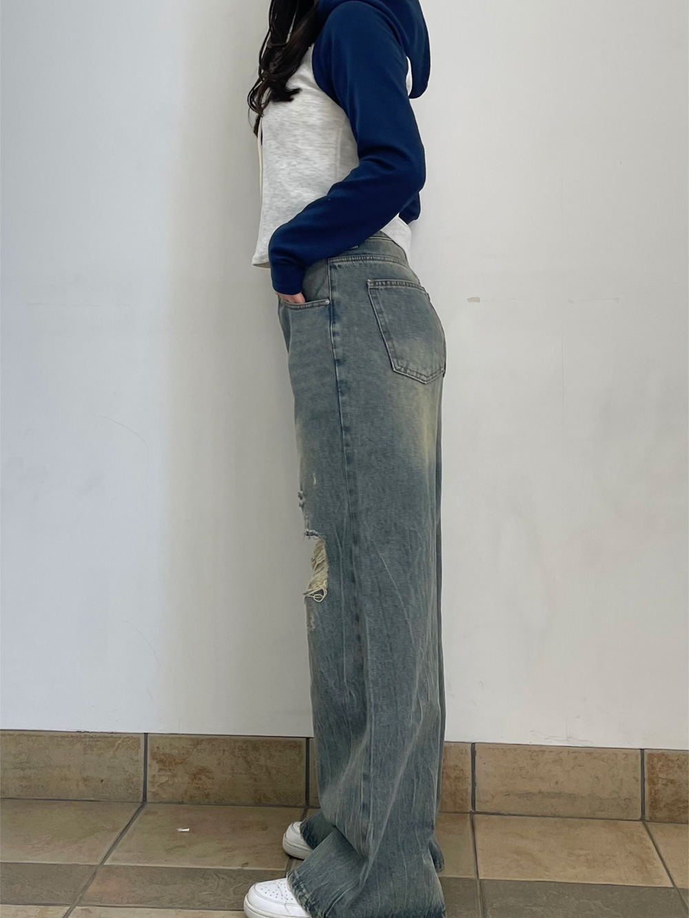 ダメージワイドデニムパンツ | 詳細画像10