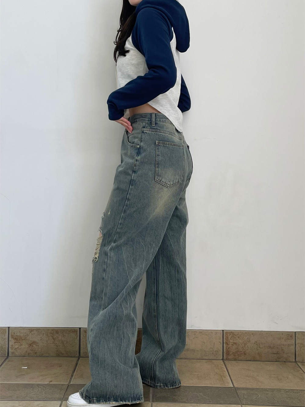 ダメージワイドデニムパンツ | 詳細画像11