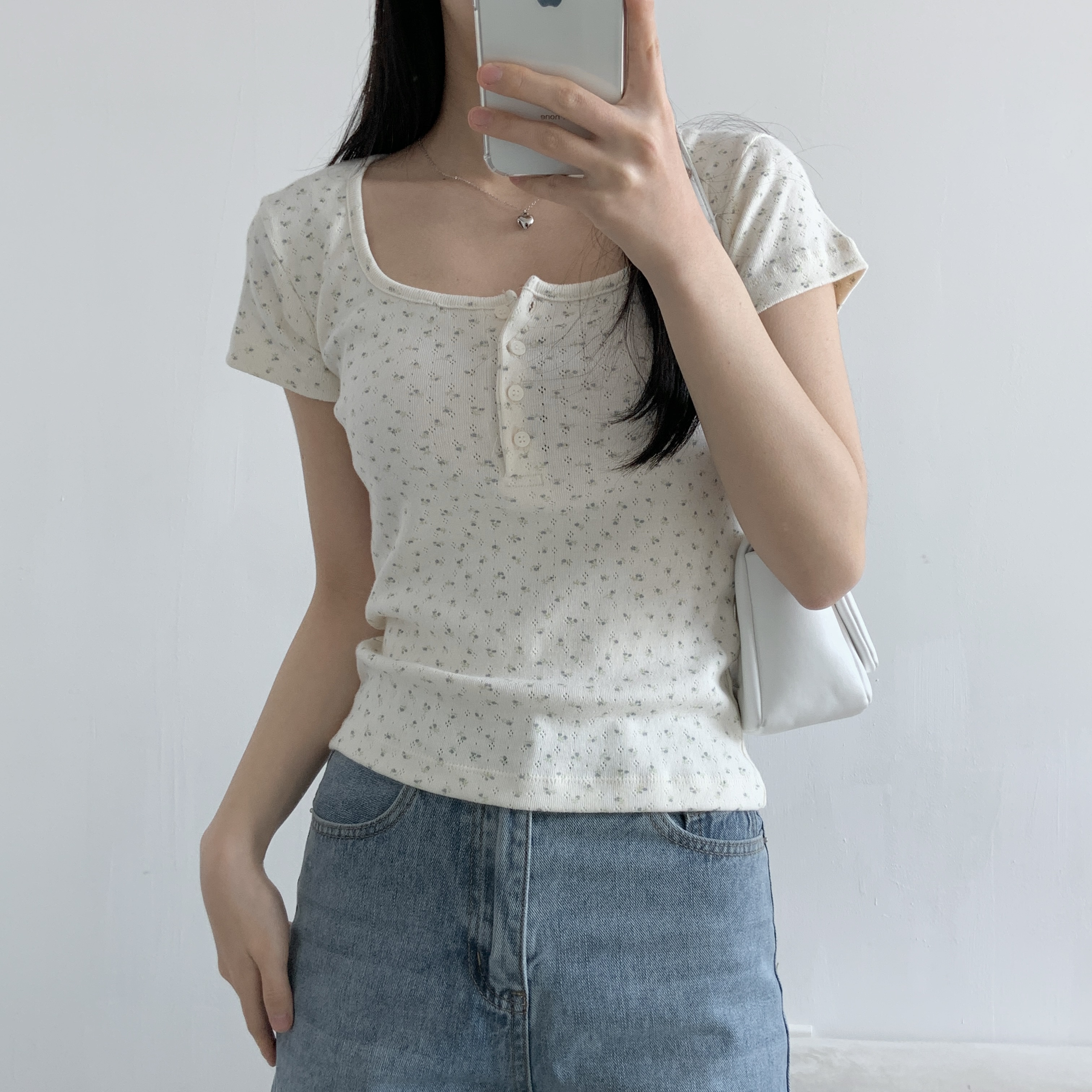 ワンショルダースリムTシャツ | 詳細画像3