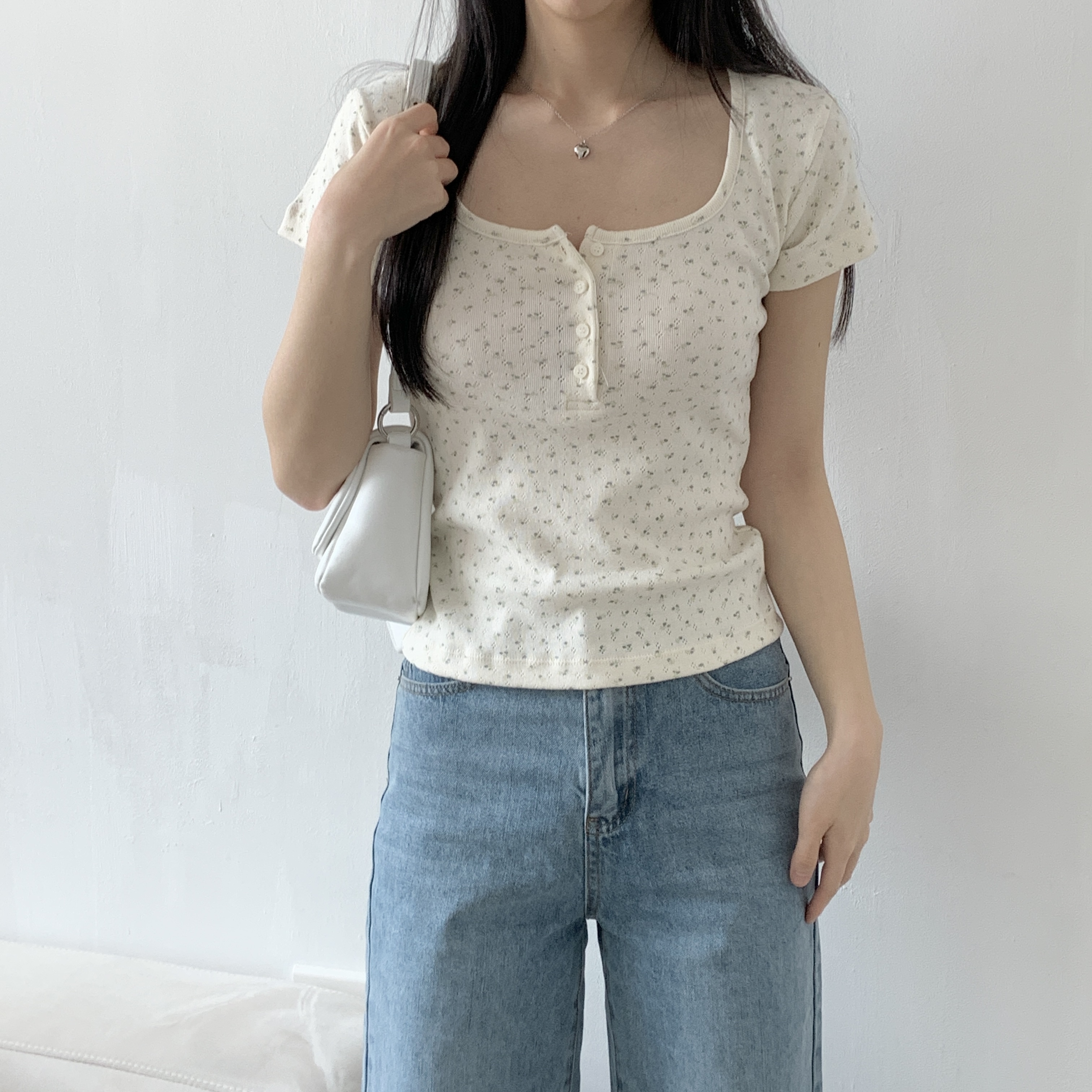 ワンショルダースリムTシャツ | 詳細画像6