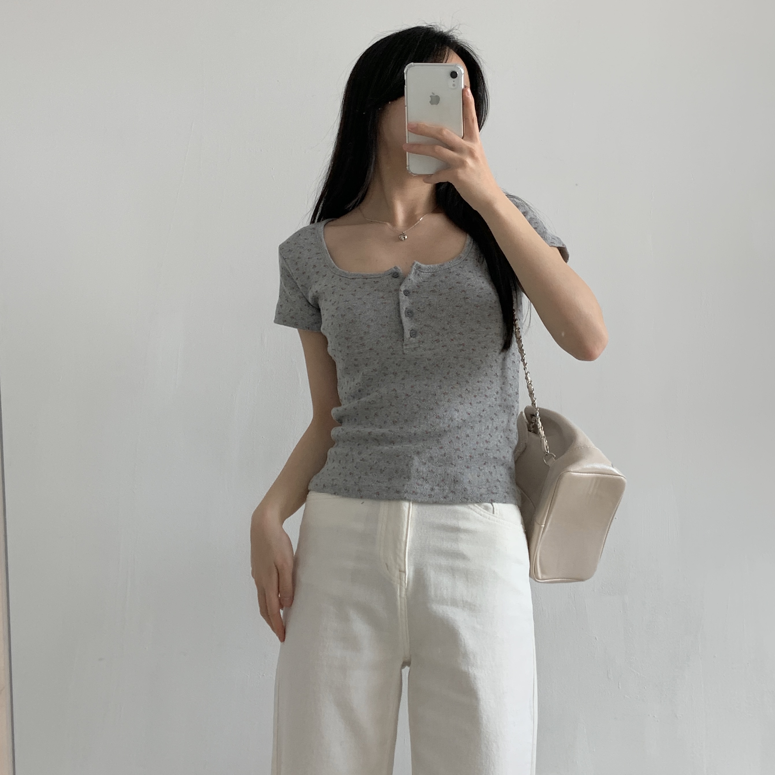 ワンショルダースリムTシャツ | 詳細画像9