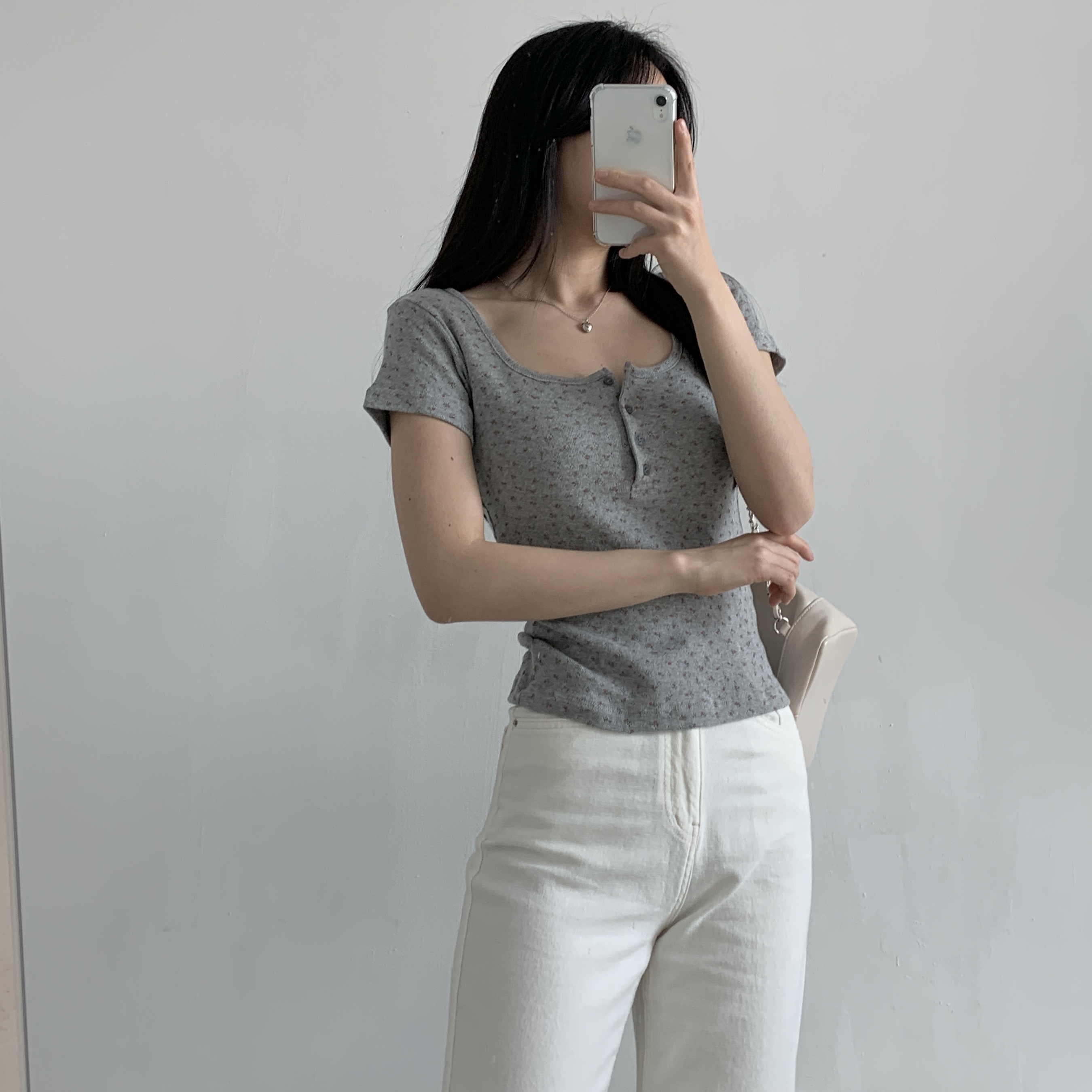 ワンショルダースリムTシャツ | 詳細画像10