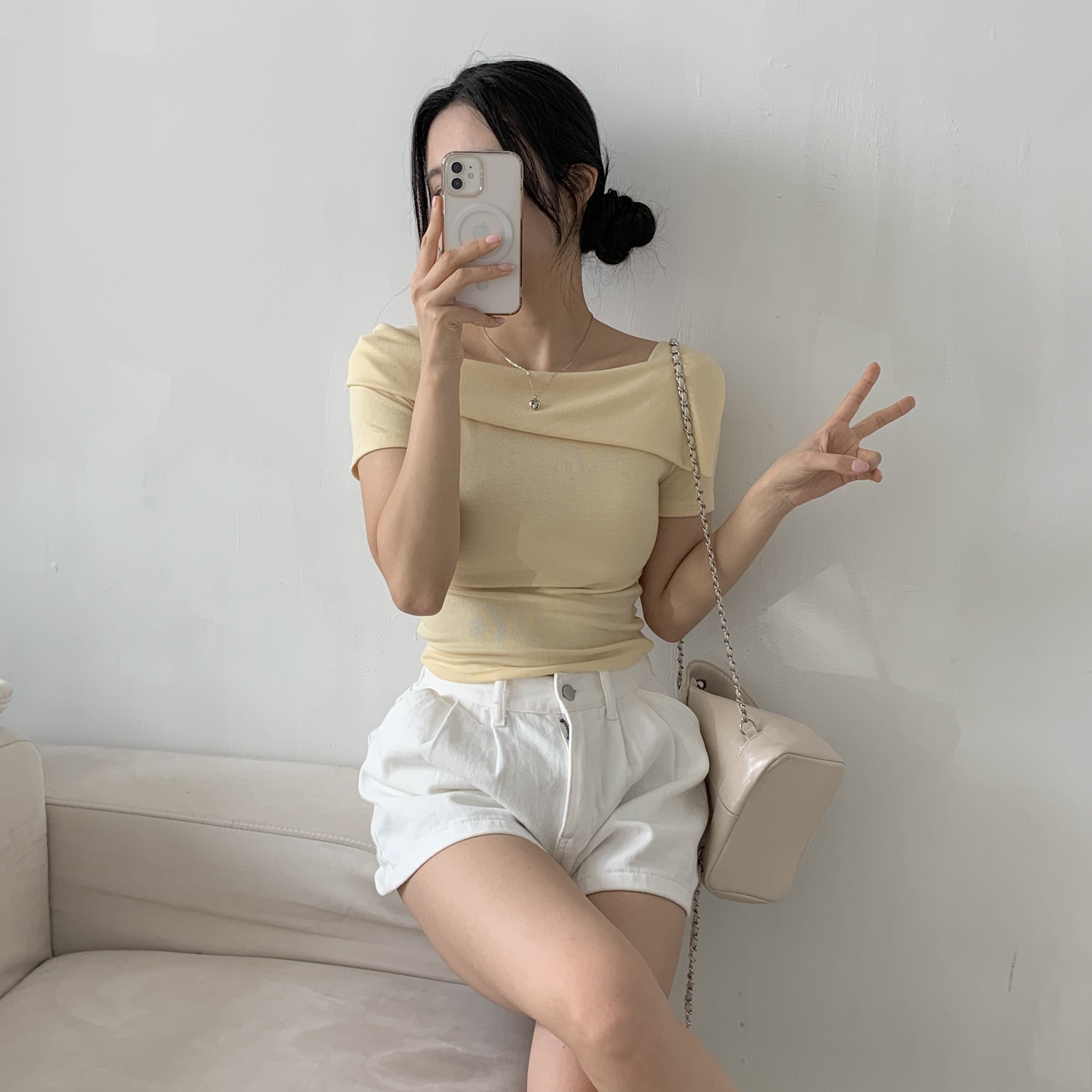 ラウンドネックメロウヘムTシャツ | 詳細画像3