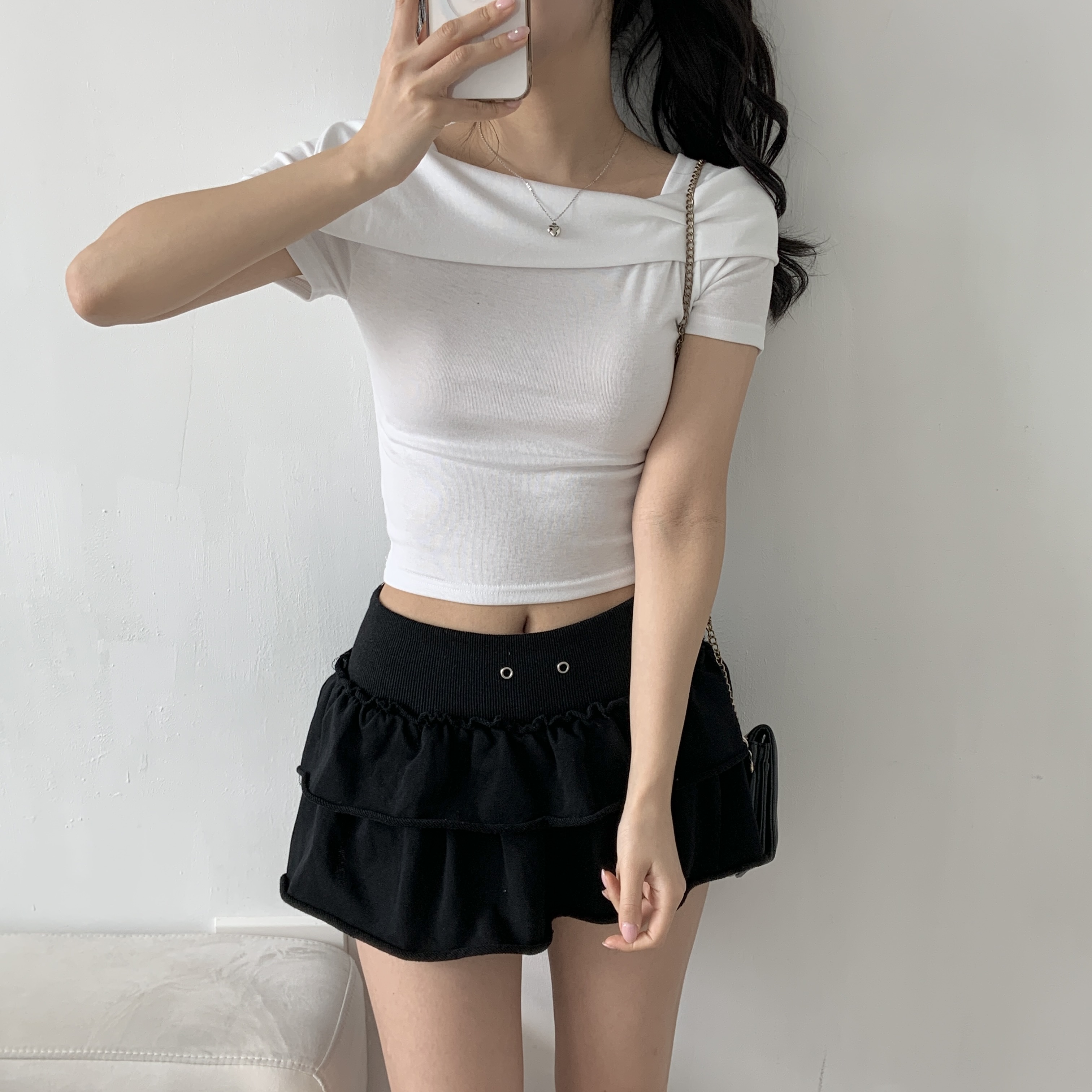 ラウンドネックメロウヘムTシャツ | 詳細画像5