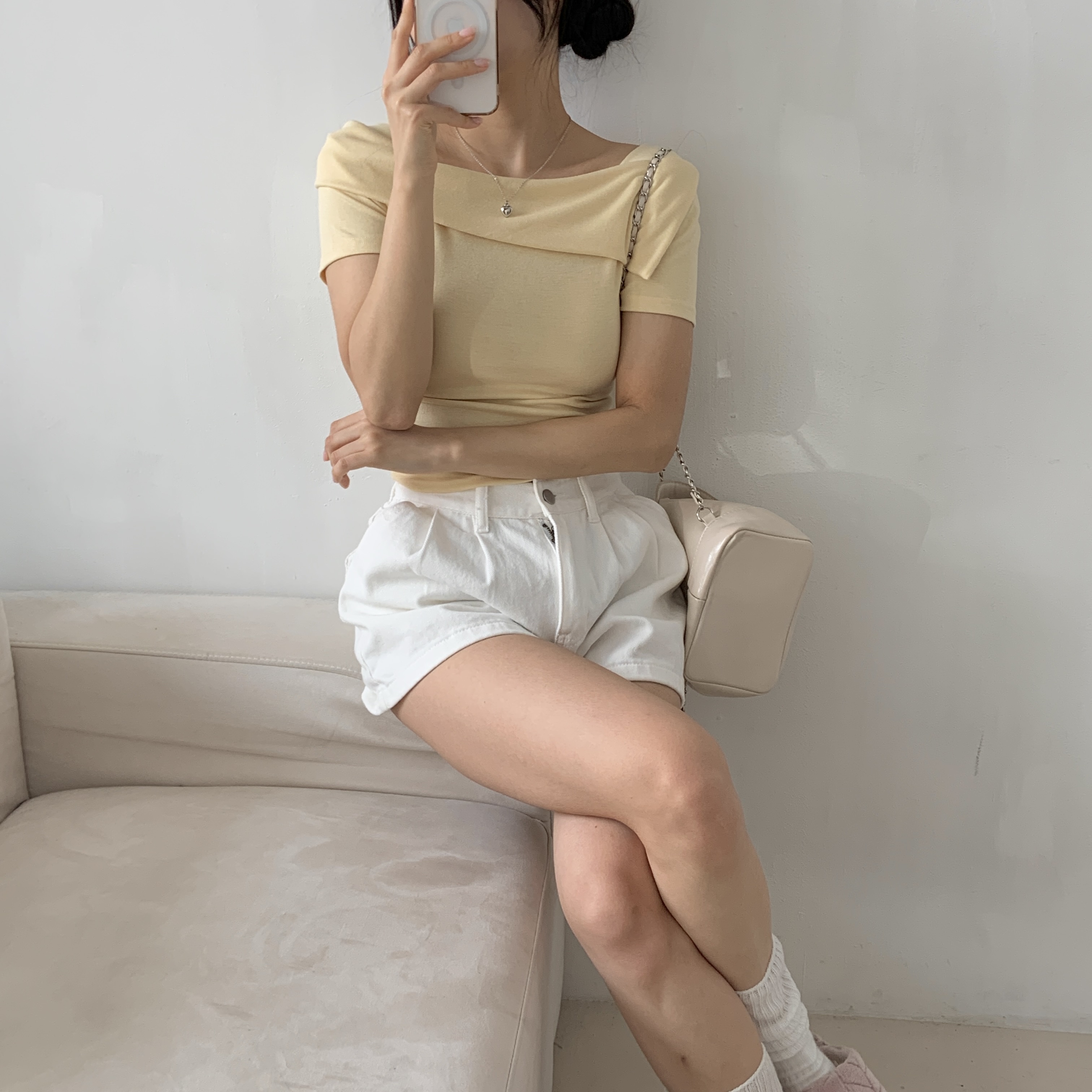 ラウンドネックメロウヘムTシャツ | 詳細画像10