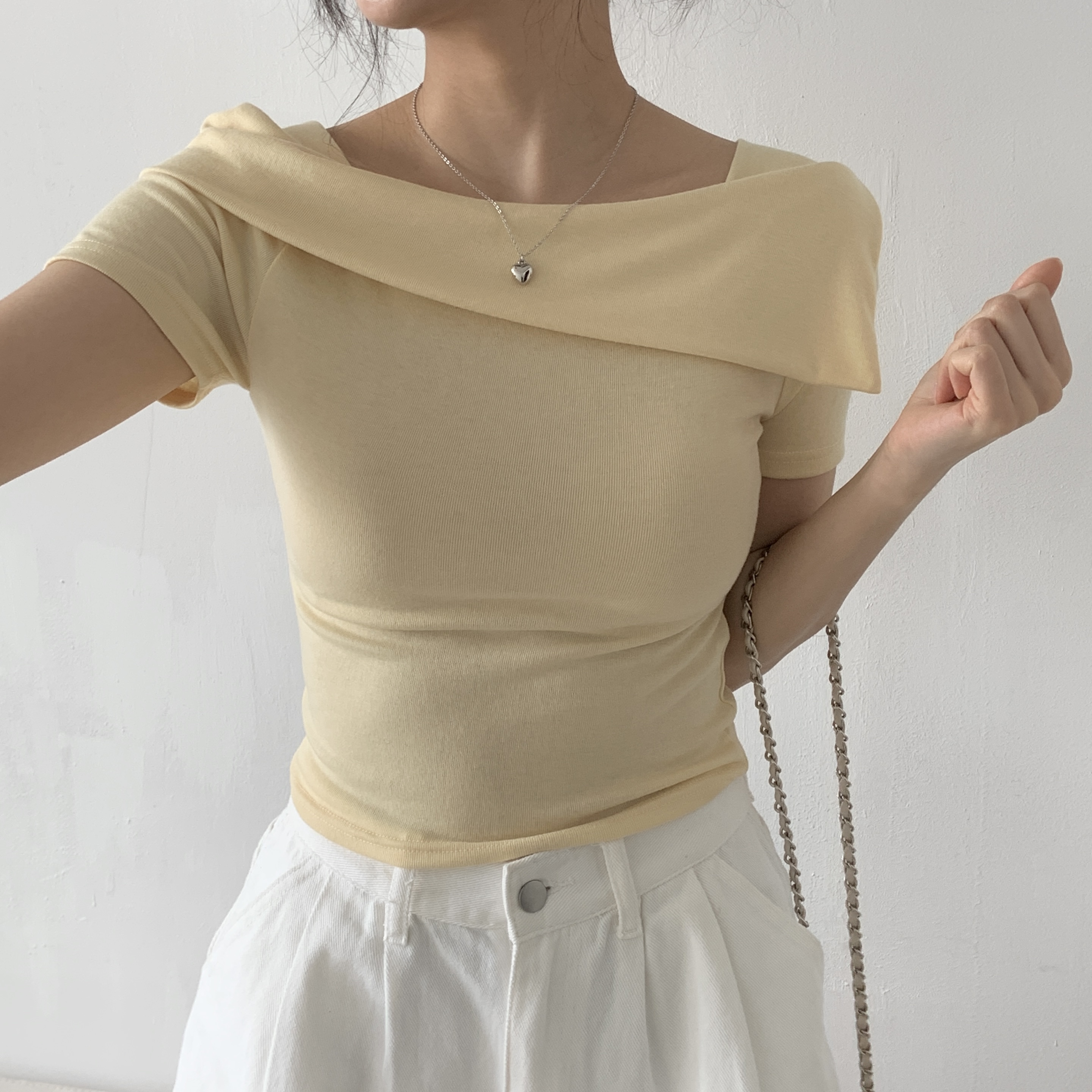 ラウンドネックメロウヘムTシャツ | 詳細画像11