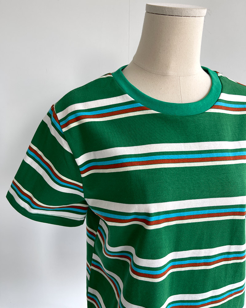 グリーンマルチボーダー半袖Tシャツ | 詳細画像19