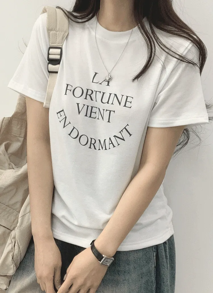 FORTUNE半袖Tシャツ | withhuilin | 詳細画像1