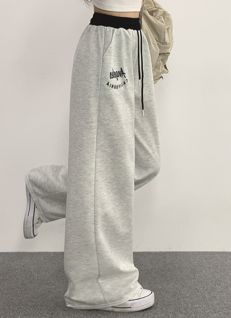 配色ドロストロゴスウェットパンツ | レディースファッション通販 - DHOLIC