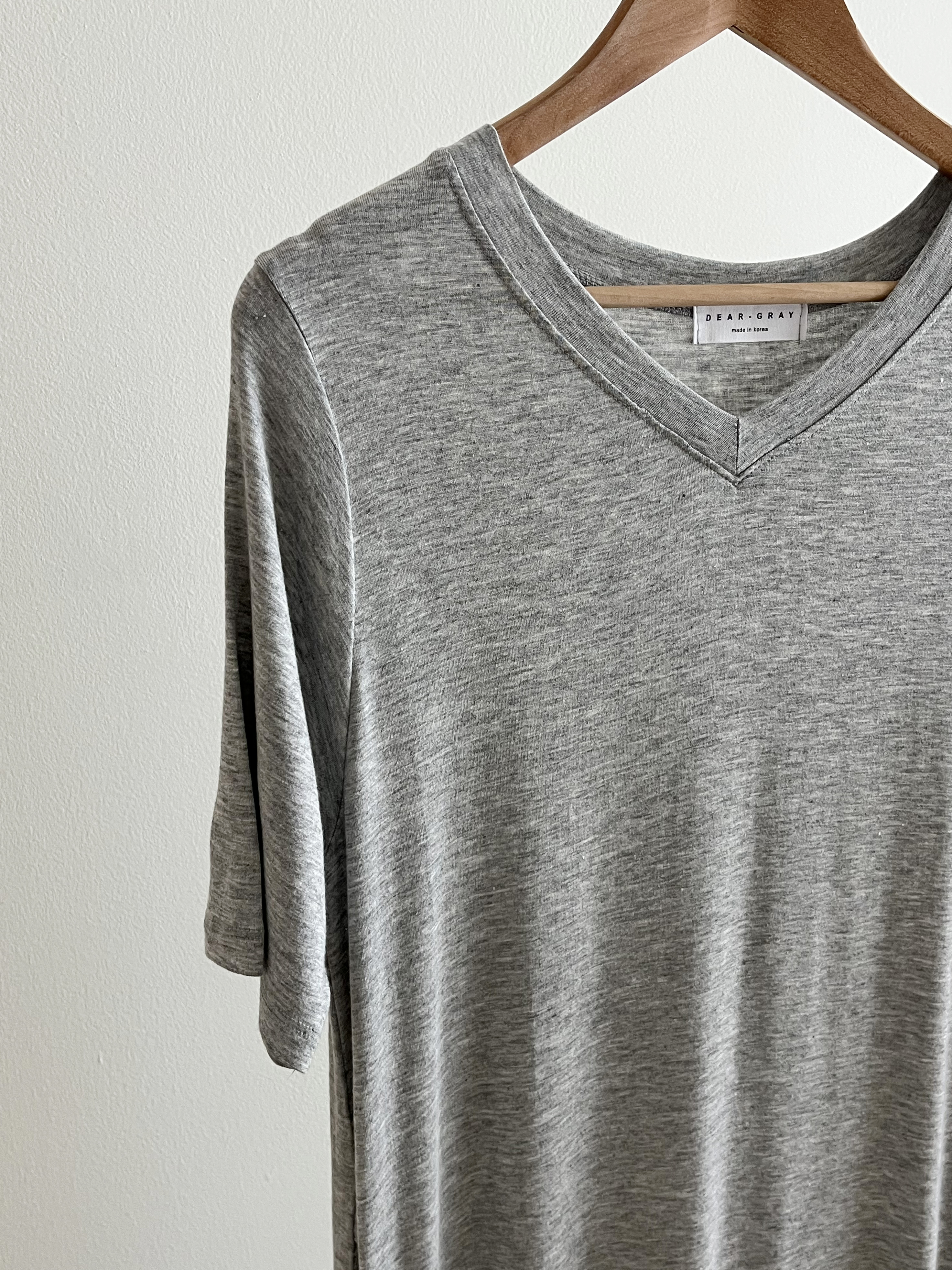 Vネックスリット半袖Tシャツワンピース | 詳細画像16