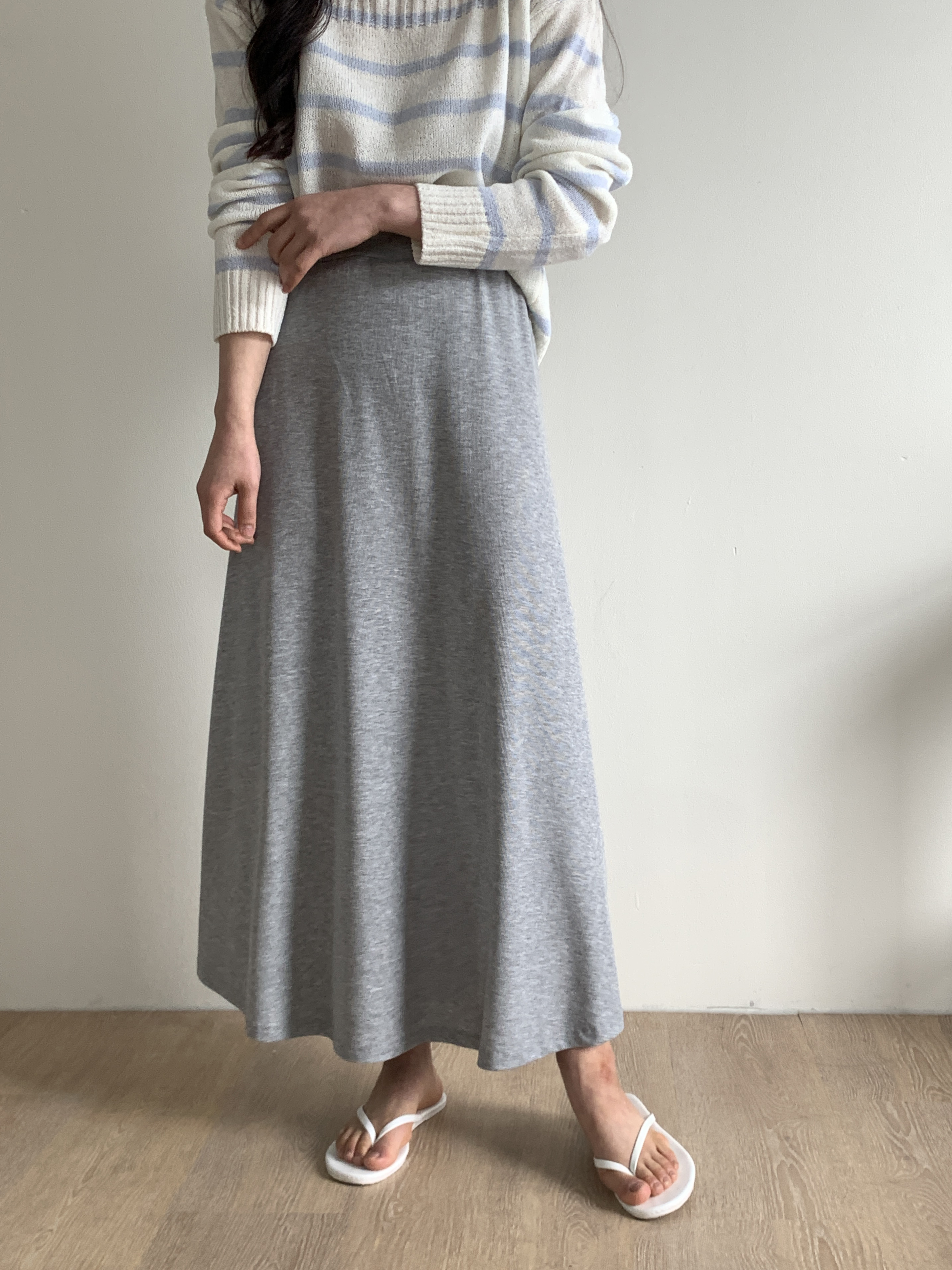 イージーリブAラインスカート | 詳細画像4