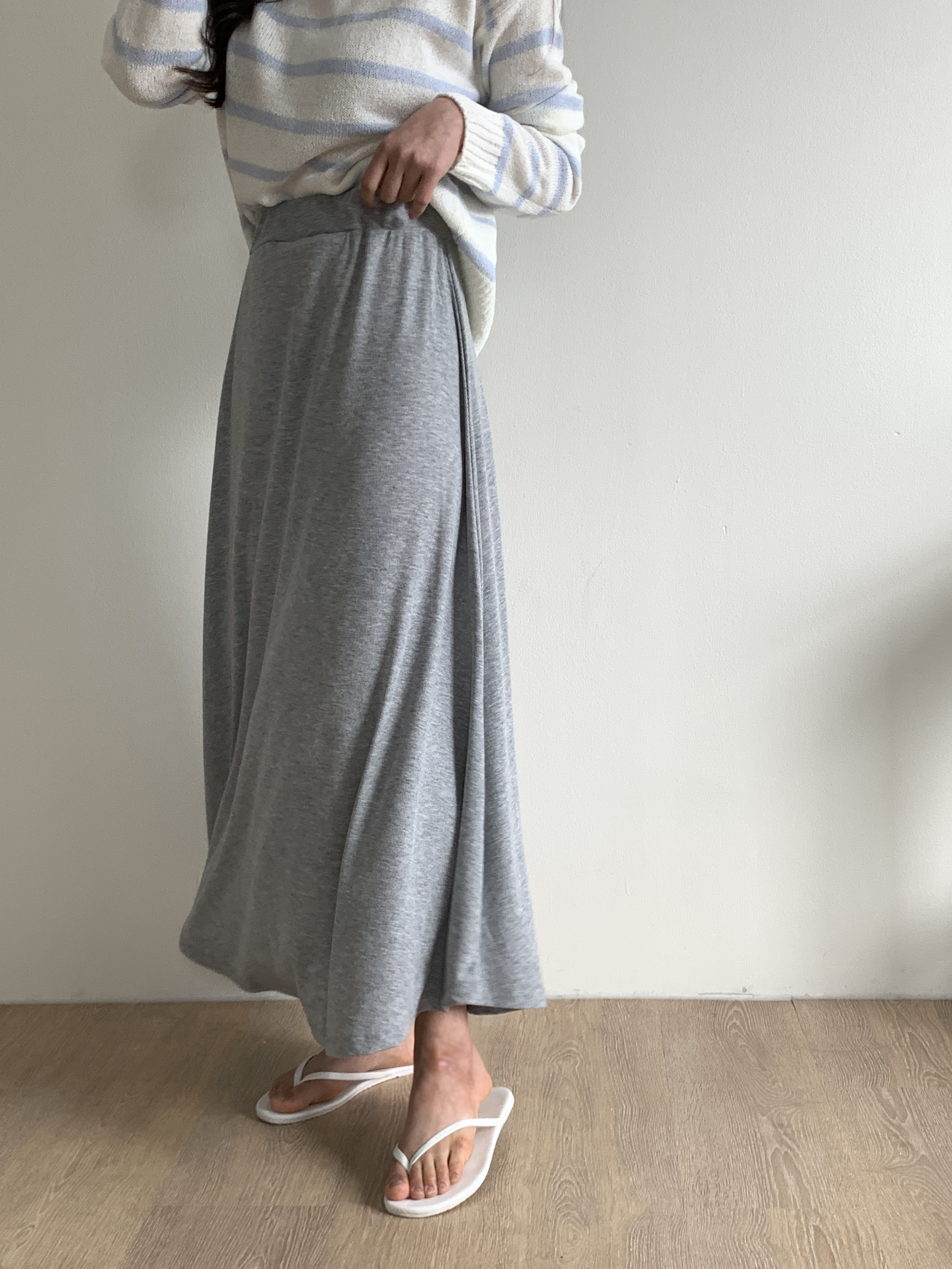 イージーリブAラインスカート | 詳細画像5