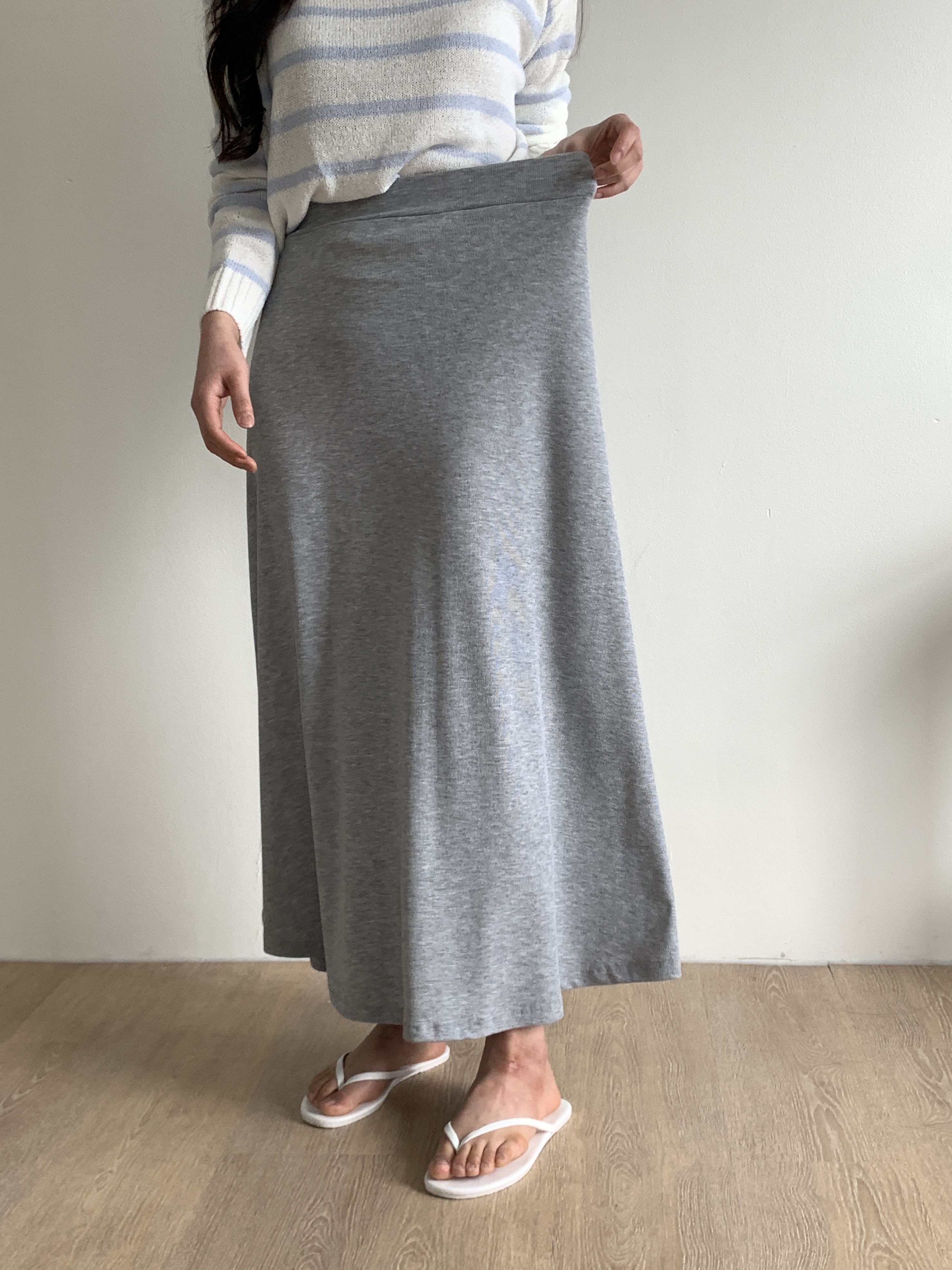 イージーリブAラインスカート | 詳細画像6