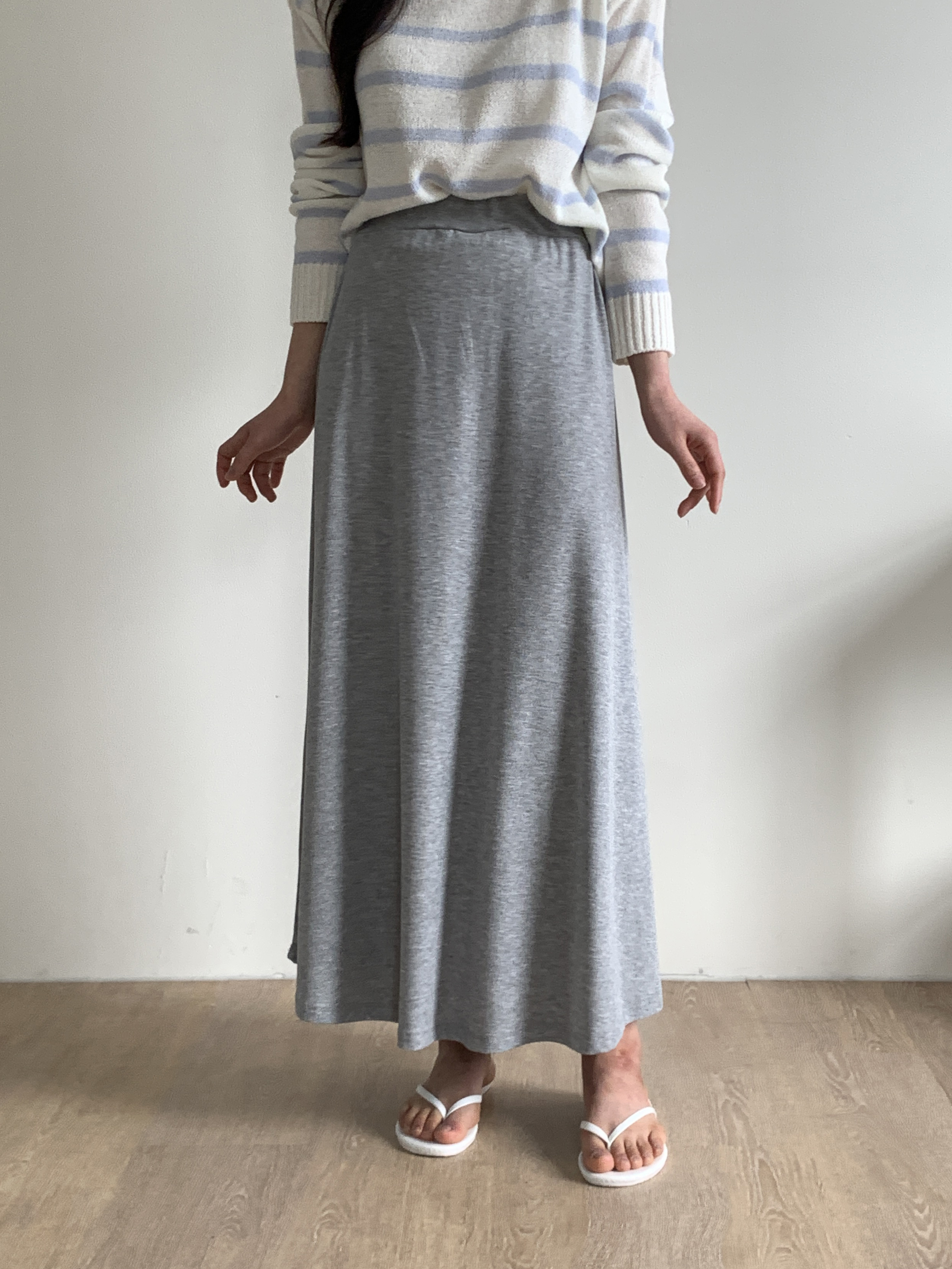 イージーリブAラインスカート | 詳細画像7