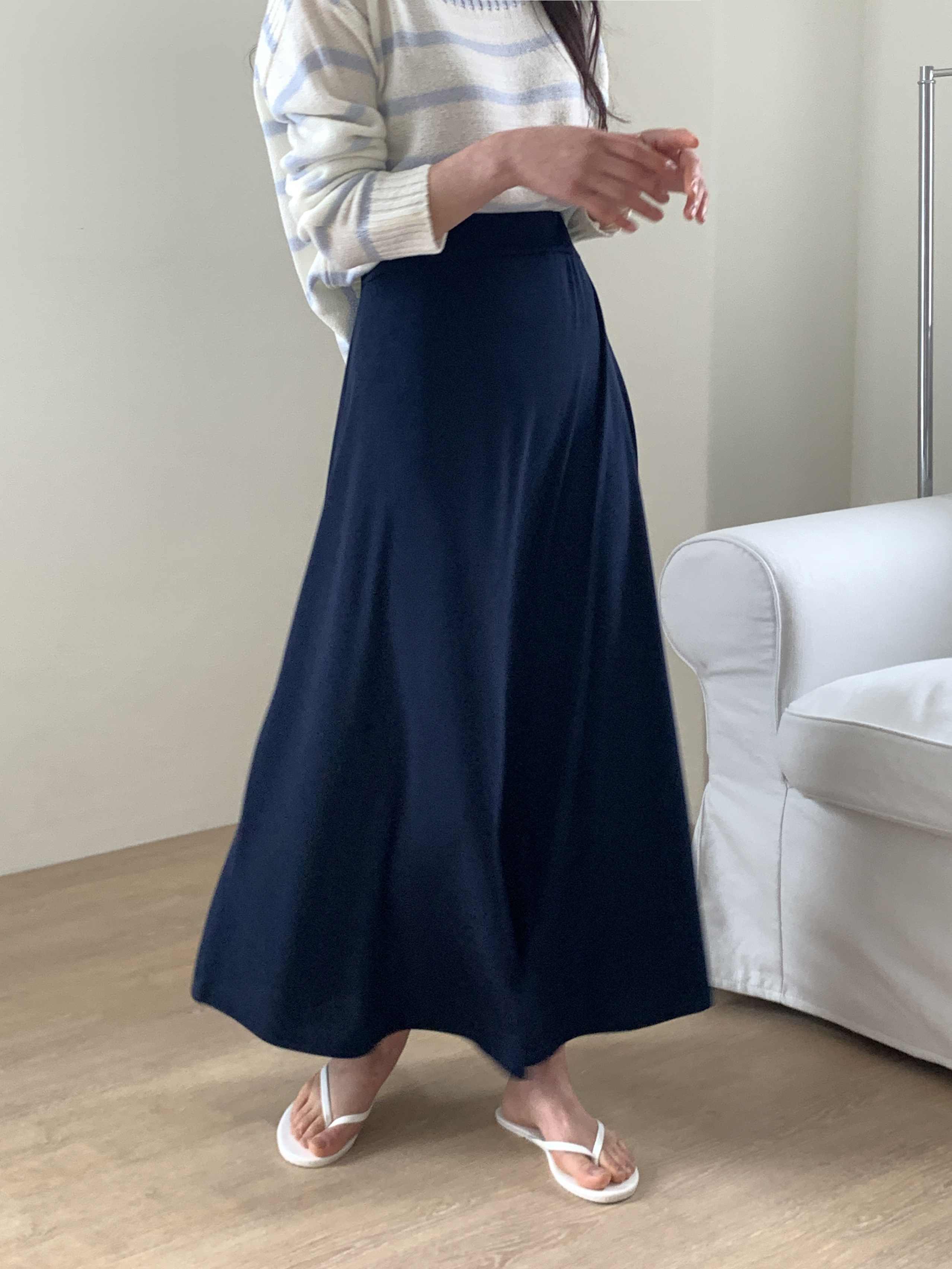 イージーリブAラインスカート | 詳細画像11