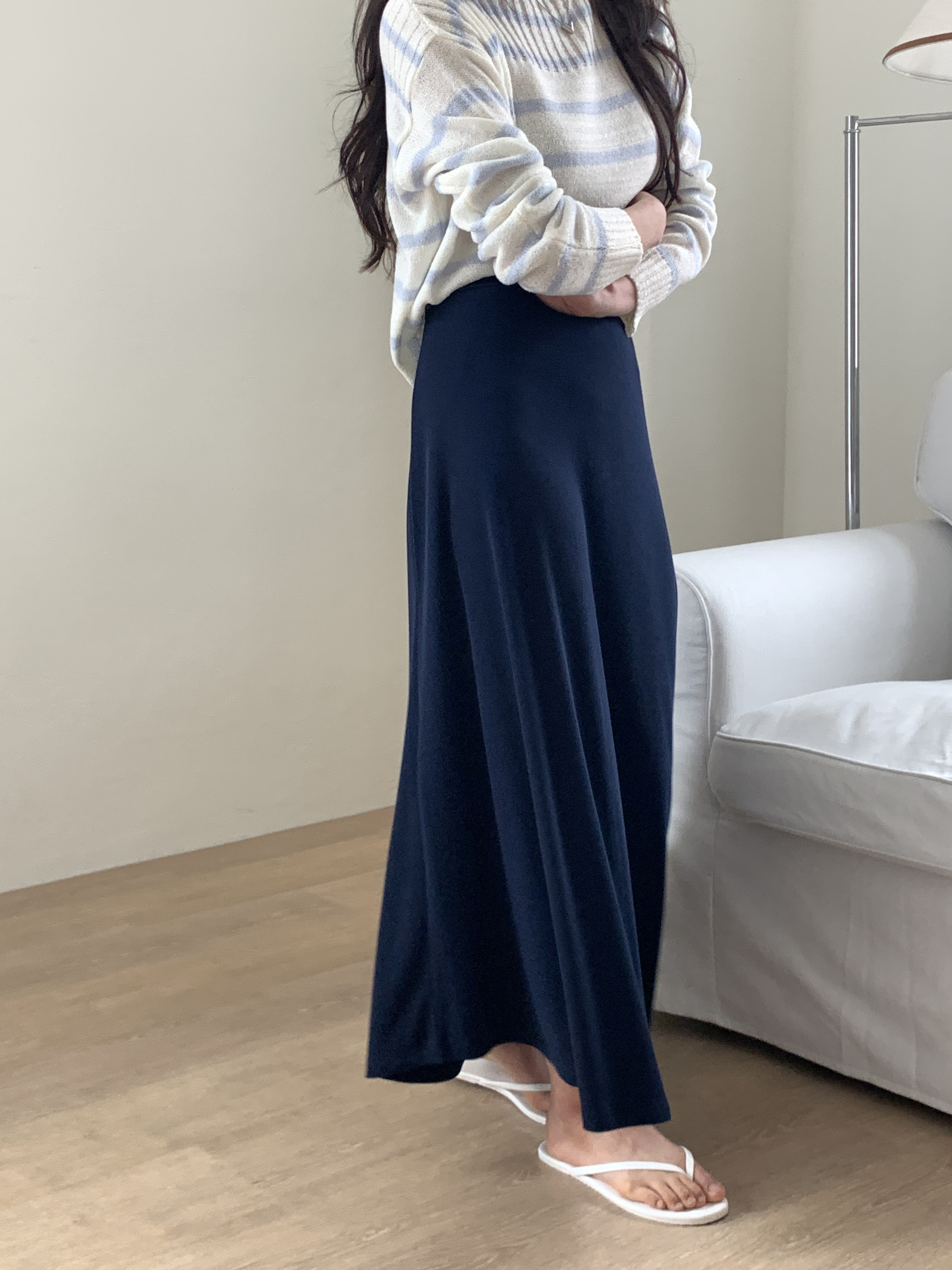 イージーリブAラインスカート | 詳細画像12