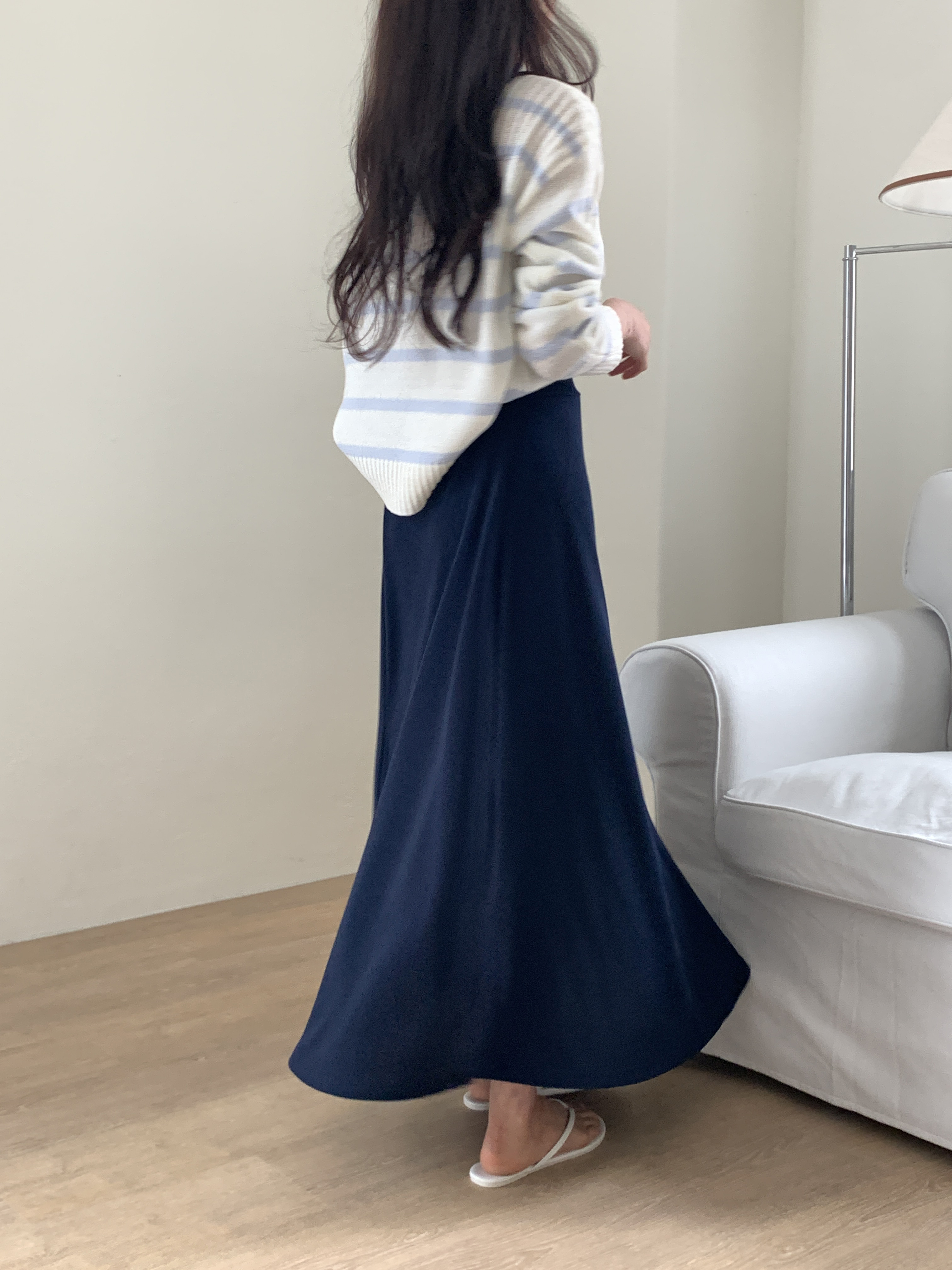 イージーリブAラインスカート | 詳細画像13