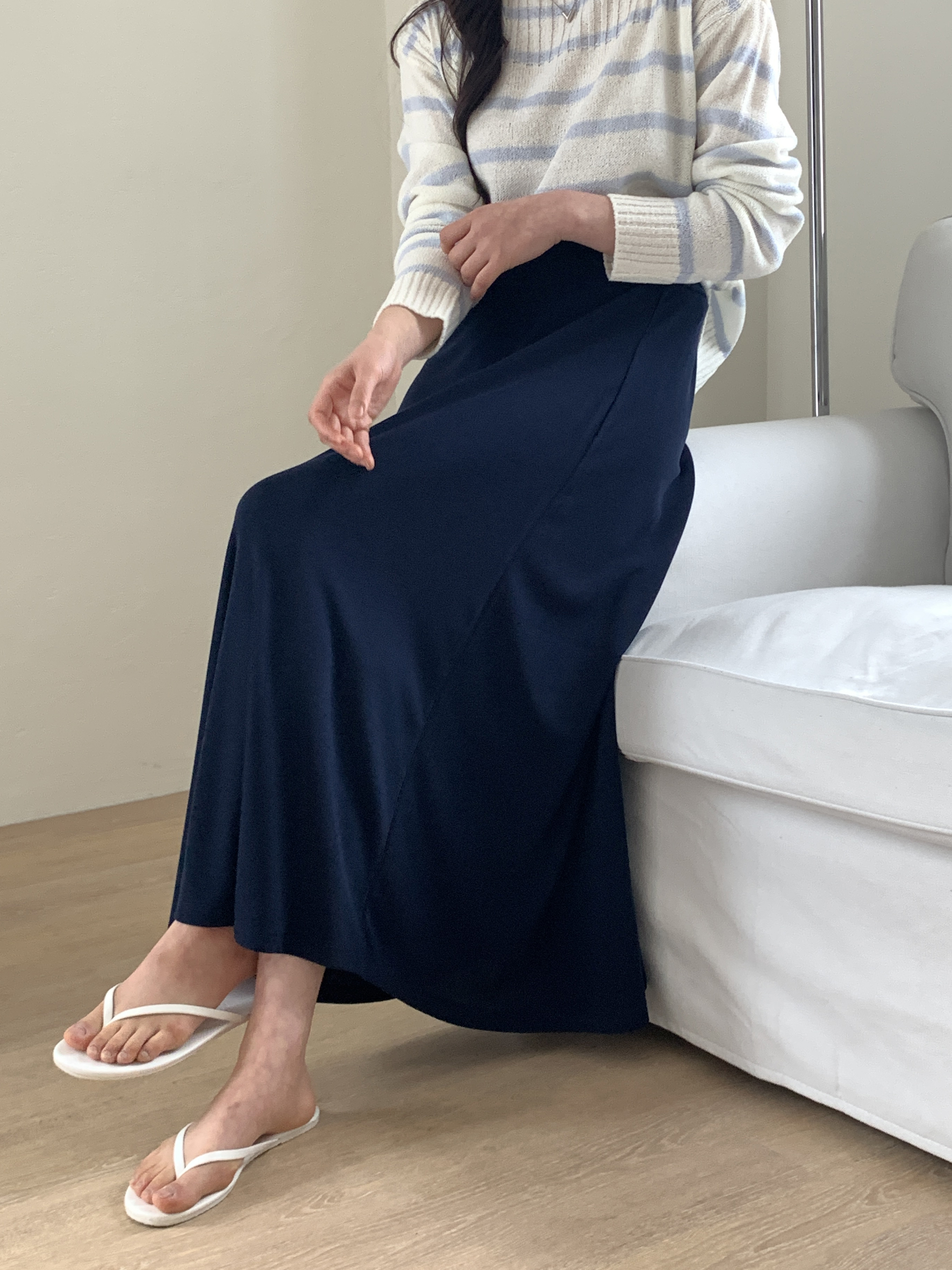 イージーリブAラインスカート | 詳細画像14